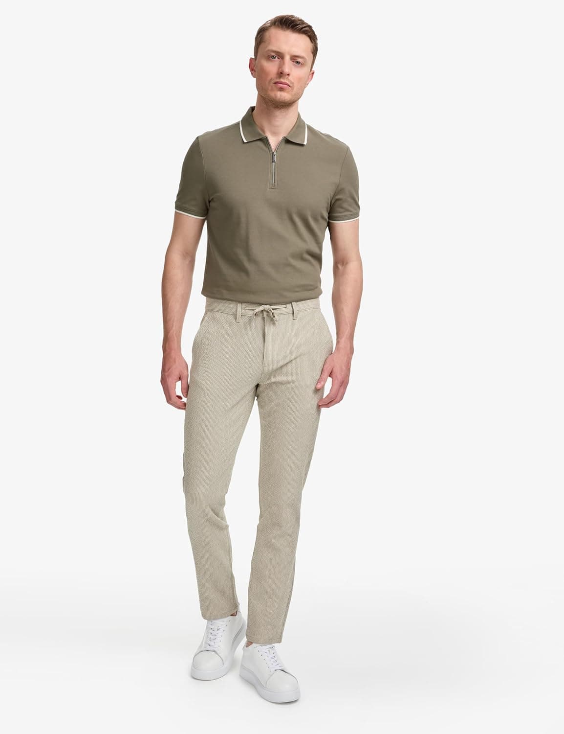 شلوار مردانه Pierre Cardin بژ چینو کانواس مدل 50305235-VR011 شلوار مردانه Pierre Cardin بژ چینو کانواس مدل 50305235-VR011