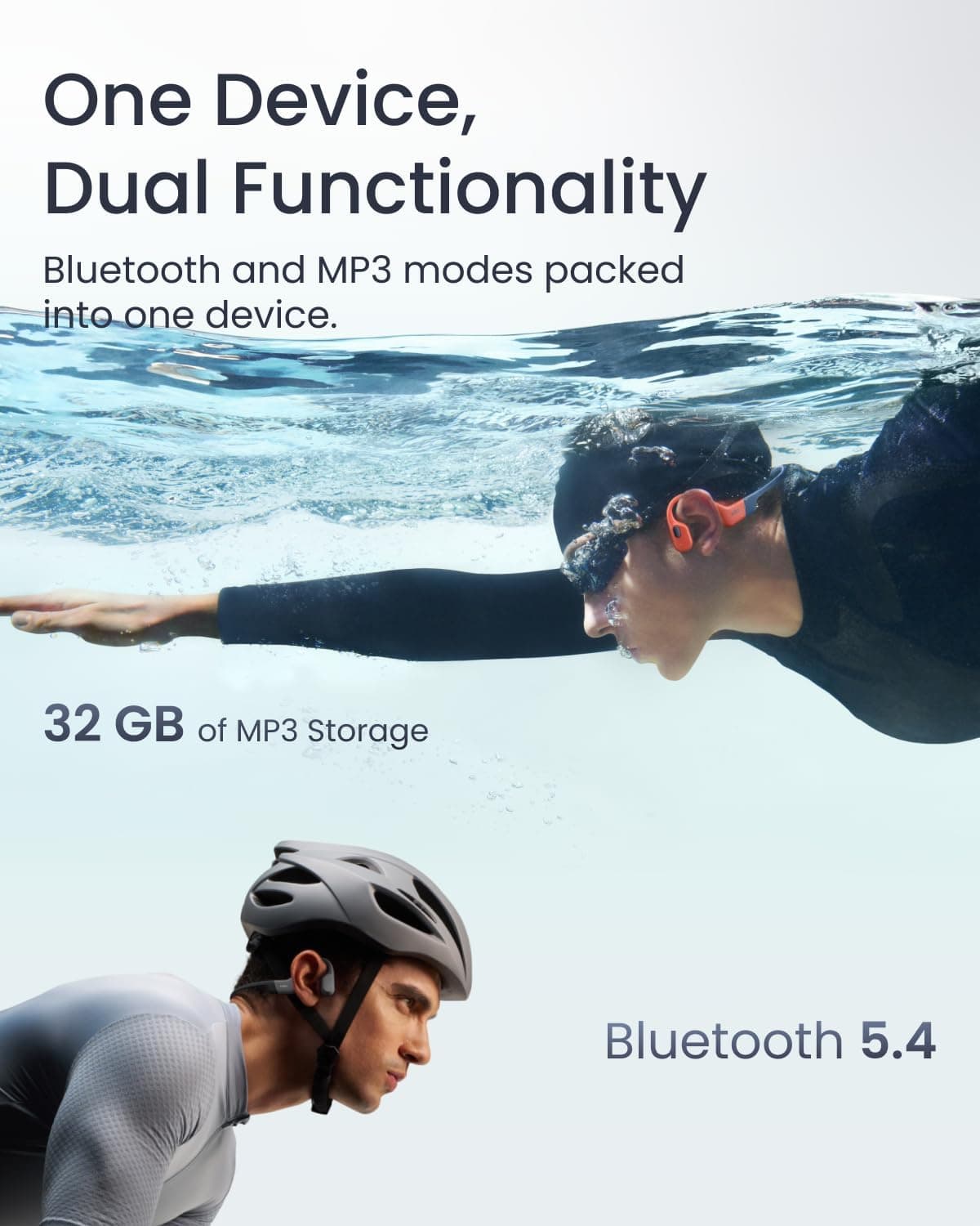 هدفون ورزشی SHOKZ انتقال استخوانی ضدآب IP68 مدل OpenSwim Pro خاکستری هدفون ورزشی SHOKZ انتقال استخوانی ضدآب IP68 مدل OpenSwim Pro خاکستری