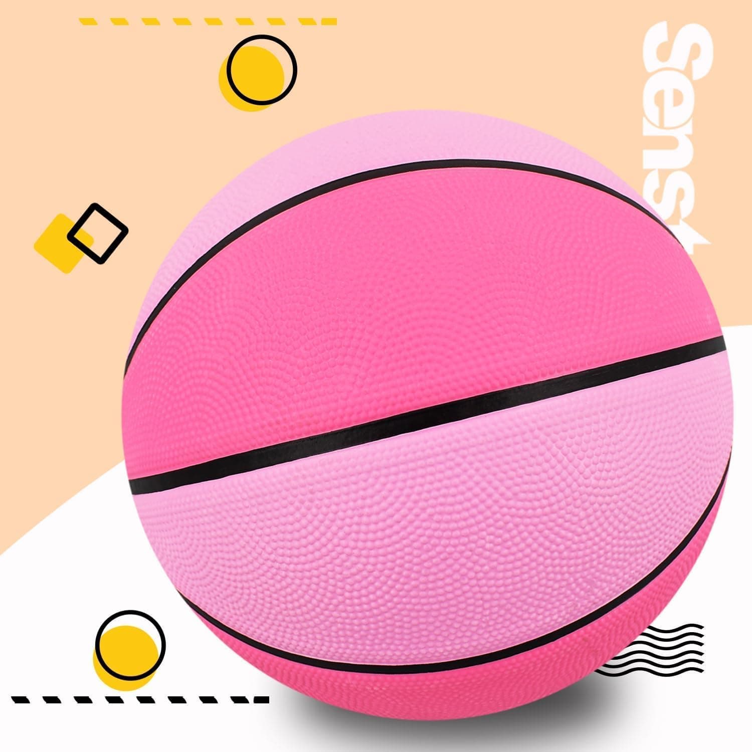 توپ بسکتبال نوجوانان Senston سایز 5 لاستیکی 27.5 inch توپ بسکتبال نوجوانان Senston سایز 5 لاستیکی 27.5 inch