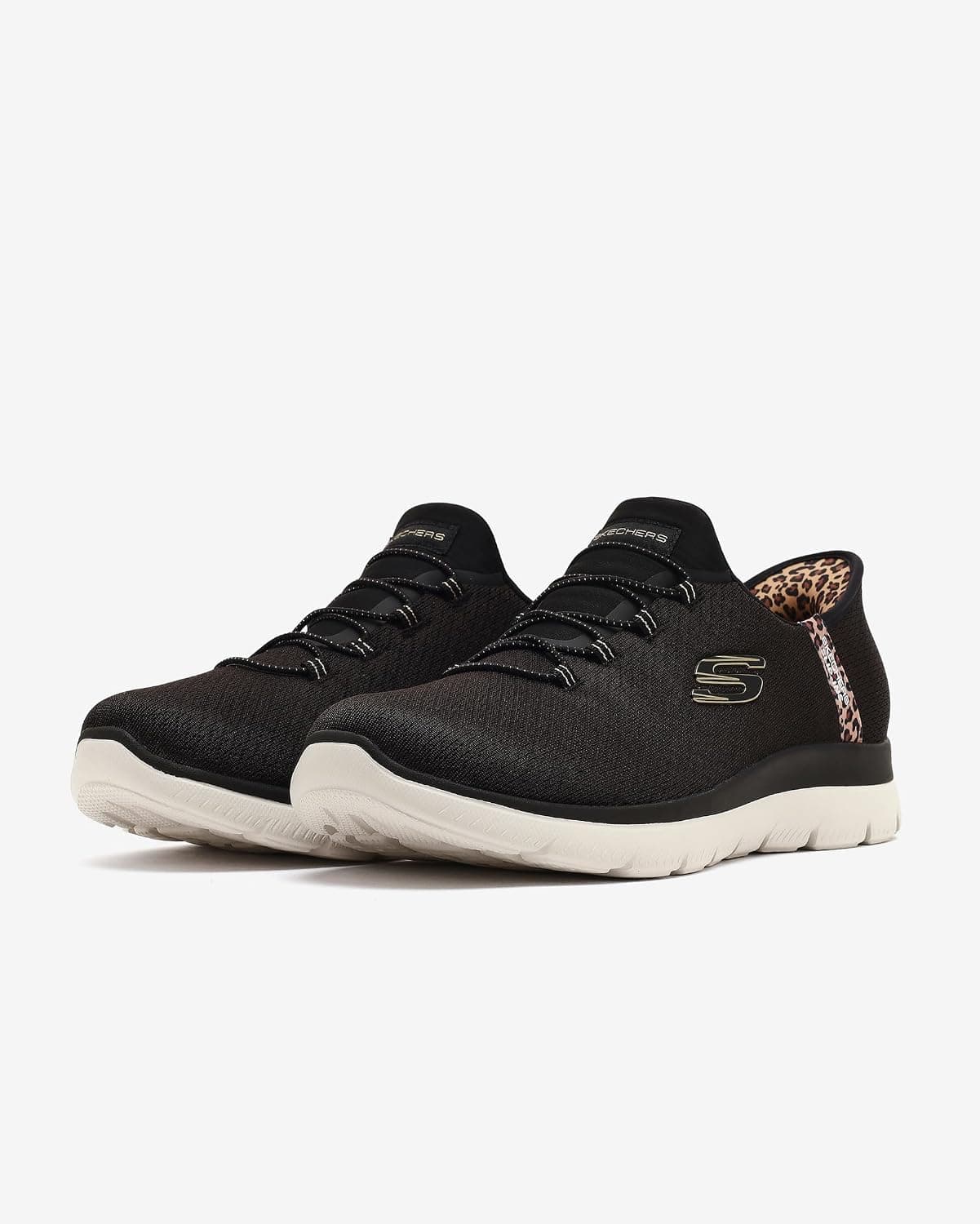 کتانی زنانه Skechers SUMMITS LEOPARD CHIC مدل 150275TK BKMT کتانی زنانه Skechers SUMMITS LEOPARD CHIC مدل 150275TK BKMT
