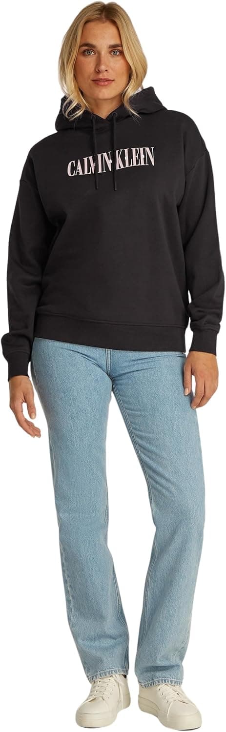 سویشرت کلاهدار زنانه Calvin Klein مدل VARSITY سویشرت کلاهدار زنانه Calvin Klein مدل VARSITY
