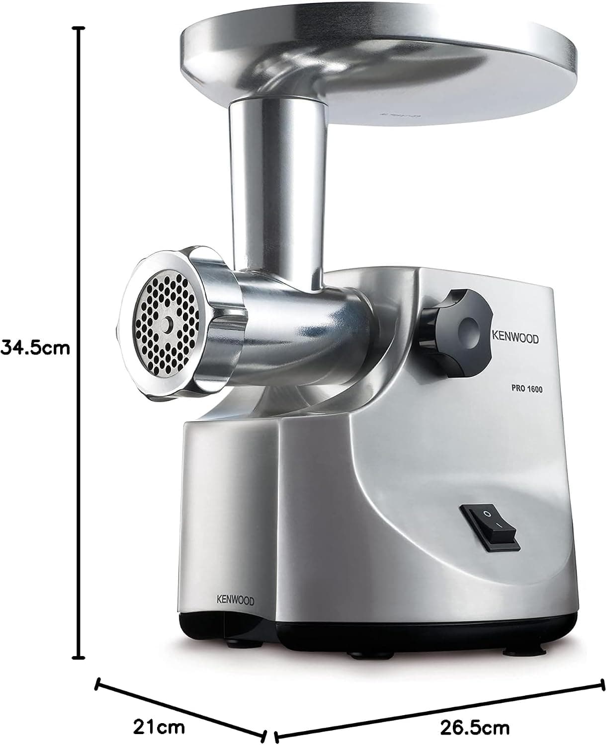 چرخ گوشت Kenwood با توان 1600W بدنه فلزی مدل MG510 نقرهای چرخ گوشت Kenwood با توان 1600W بدنه فلزی مدل MG510 نقرهای