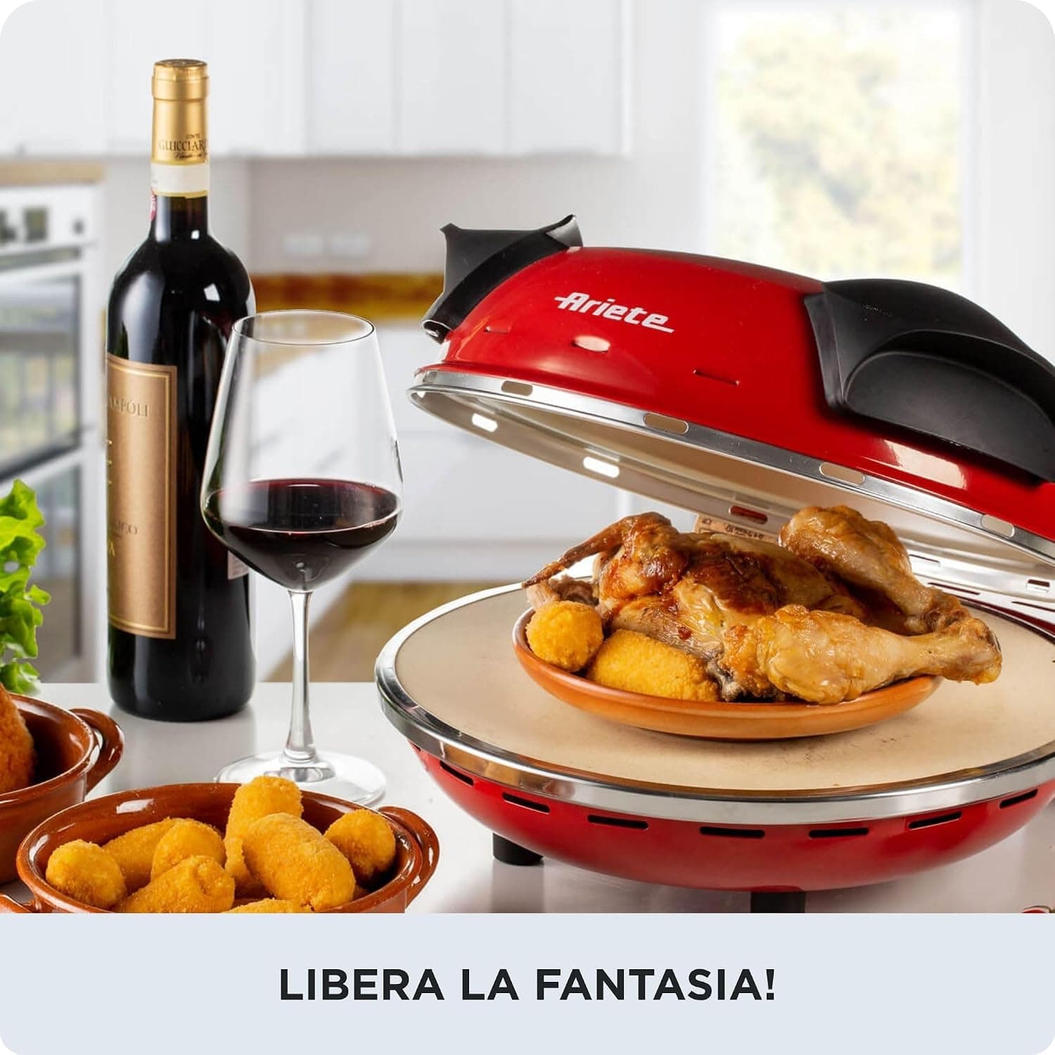 پیتزاپز برقی Ariete با صفحه سنگ نسوز 32cm مدل ART909 پیتزاپز برقی Ariete با صفحه سنگ نسوز 32cm مدل ART909