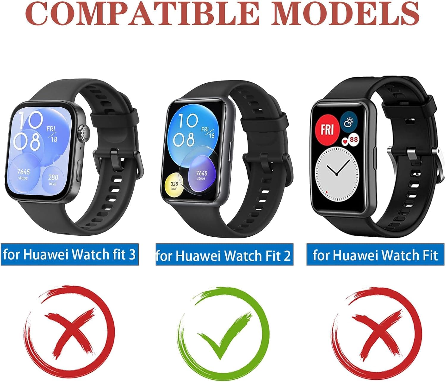 بند یدکی ساعت Wownadu سیلیکونی سازگار با Huawei Watch Fit 2/Active/Elegant زنانه و مردانه سفید Lunar بدون ساعت بند یدکی ساعت Wownadu سیلیکونی سازگار با Huawei Watch Fit 2/Active/Elegant زنانه و مردانه سفید Lunar بدون ساعت