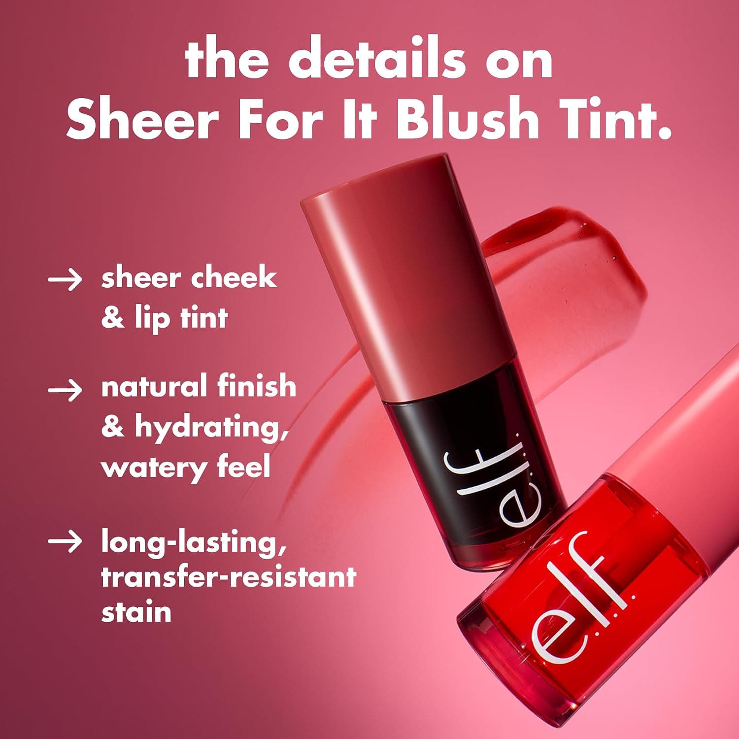 رژگونه تینت e.l.f. Sheer for It رنگ افرا لاته رژگونه تینت e.l.f. Sheer for It رنگ افرا لاته