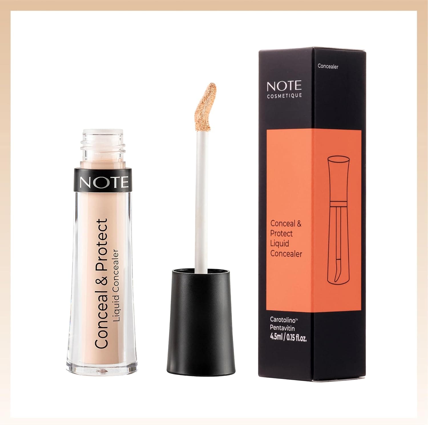کانسیلر مایع Note Conceal & Protect سایه 04 چینی کانسیلر مایع Note Conceal & Protect سایه 04 چینی