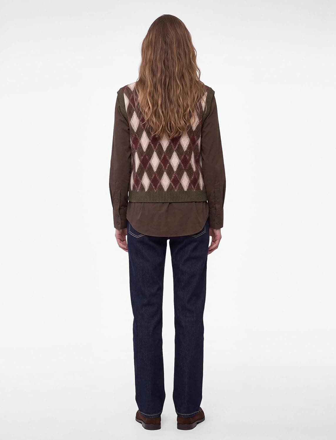 سوئیتر زنانه Koton فیت معمولی یقه V طرح باکلاوا سوئیتر زنانه Koton فیت معمولی یقه V طرح باکلاوا