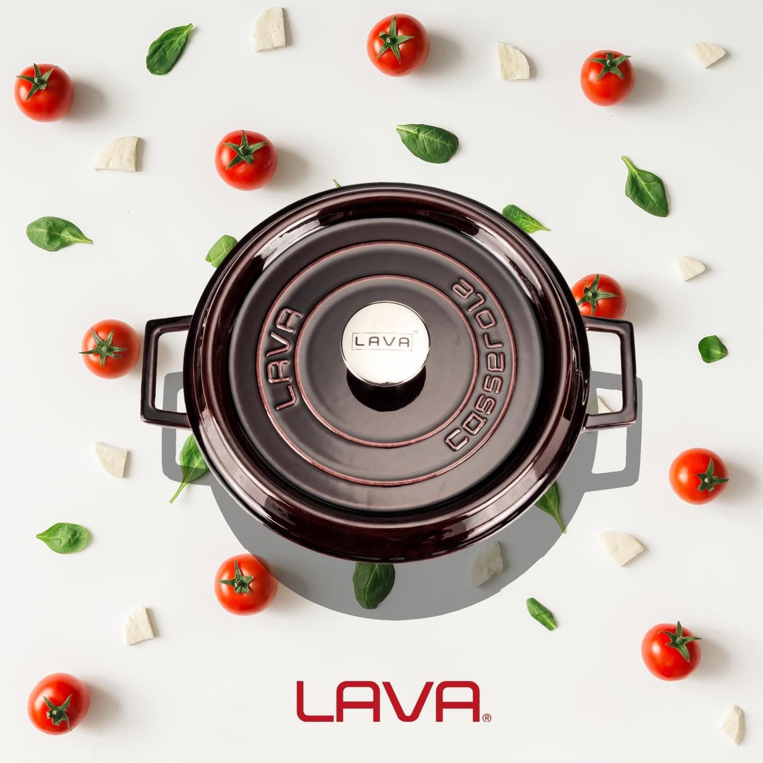 قابلمه چدنی چندمنظوره LAVA Metal گرد 28 cm بنفش ماجولیکا قابلمه چدنی چندمنظوره LAVA Metal گرد 28 cm بنفش ماجولیکا