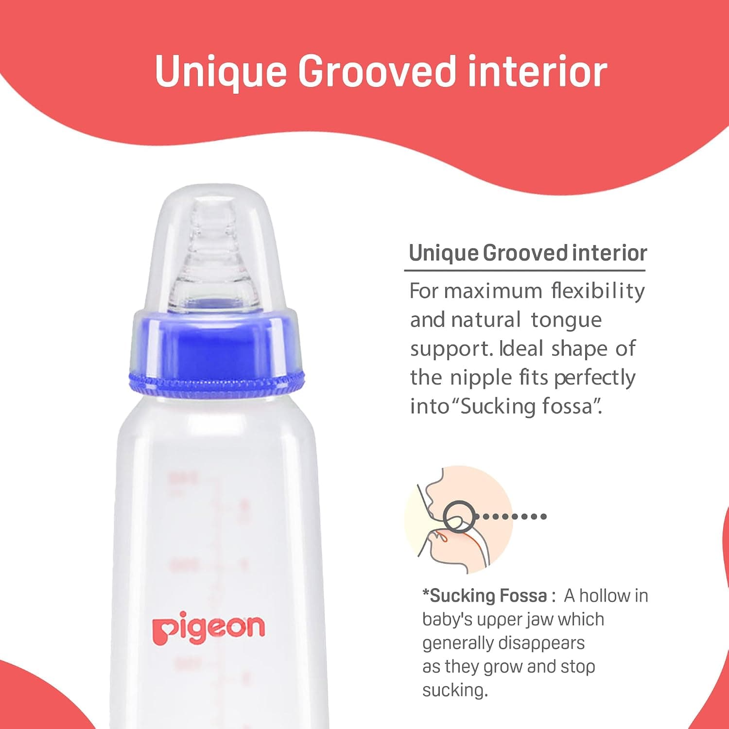 شیشه شیر کودک Pigeon انعطافپذیر بدون BPA و BPS آبی 240 ml شیشه شیر کودک Pigeon انعطافپذیر بدون BPA و BPS آبی 240 ml