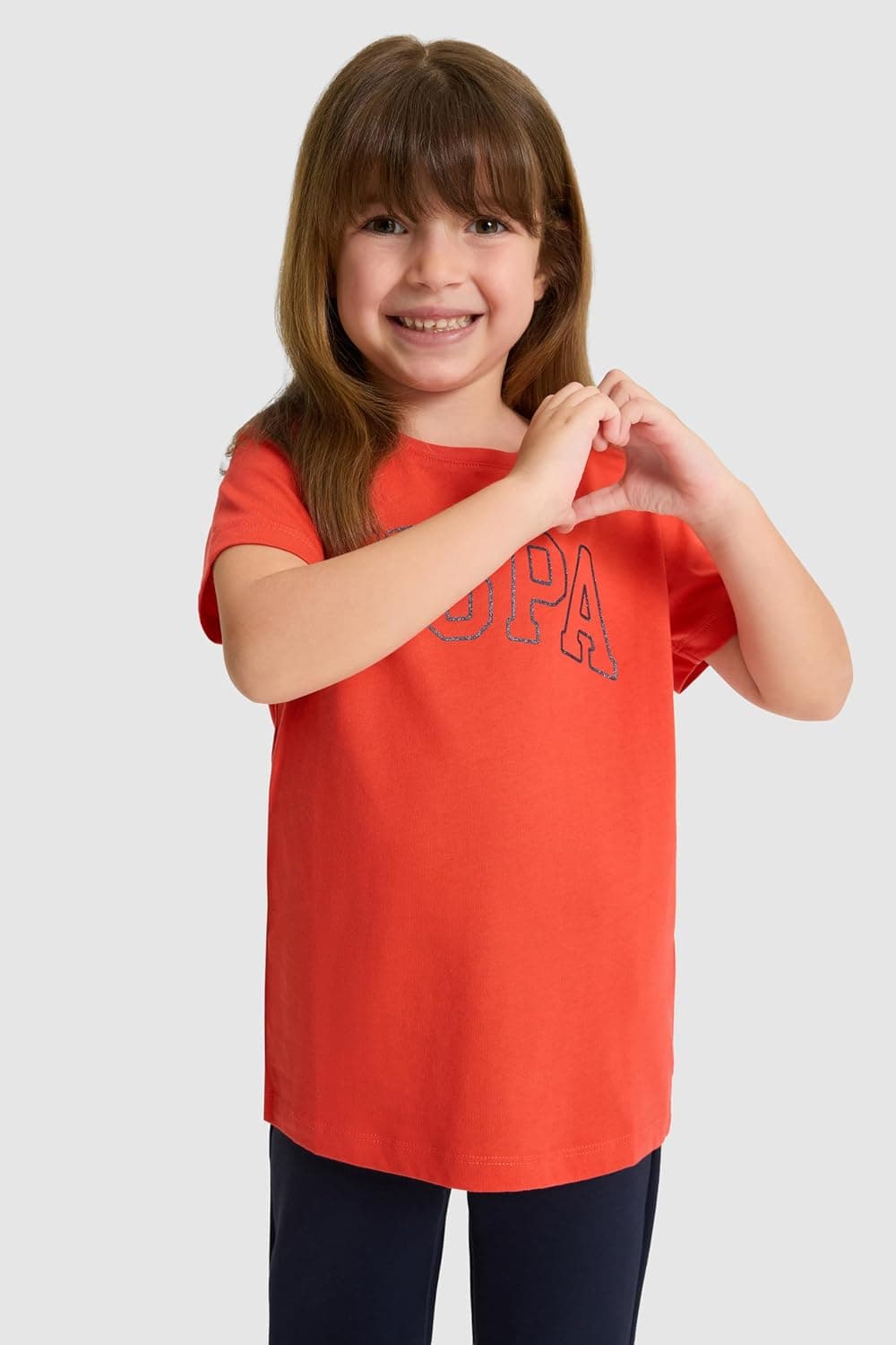 تیشرت دخترانه U.S. Polo Assn. قرمز Basic مدل 50325631-VR213 تیشرت دخترانه U.S. Polo Assn. قرمز Basic مدل 50325631-VR213