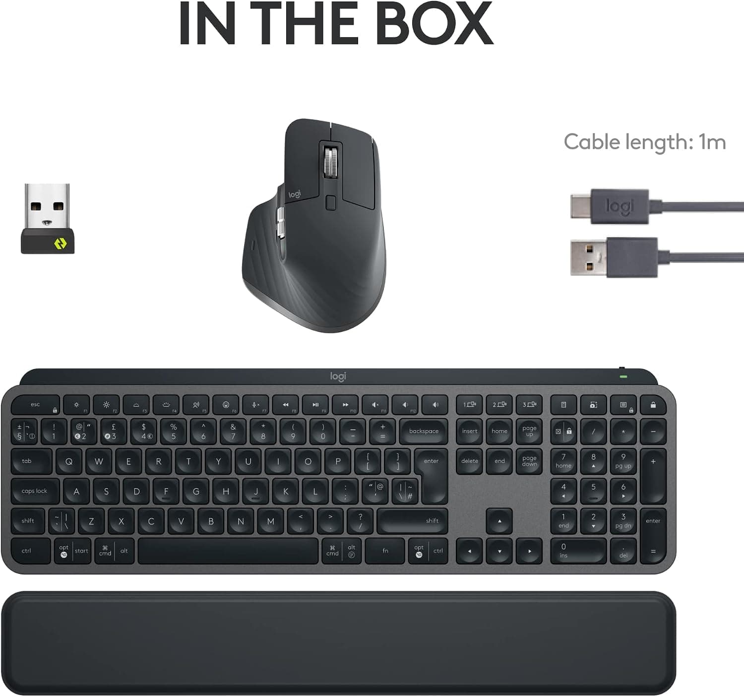 ست کیبورد و ماوس Logitech مدل MX Keys S Combo بیسیم با استراحتگاه کف دست، نورپردازی قابل تنظیم، Bluetooth و USB C، رنگ گرافیتی، چیدمان ARA ست کیبورد و ماوس Logitech مدل MX Keys S Combo بیسیم با استراحتگاه کف دست، نورپردازی قابل تنظیم، Bluetooth و USB C، رنگ گرافیتی، چیدمان ARA