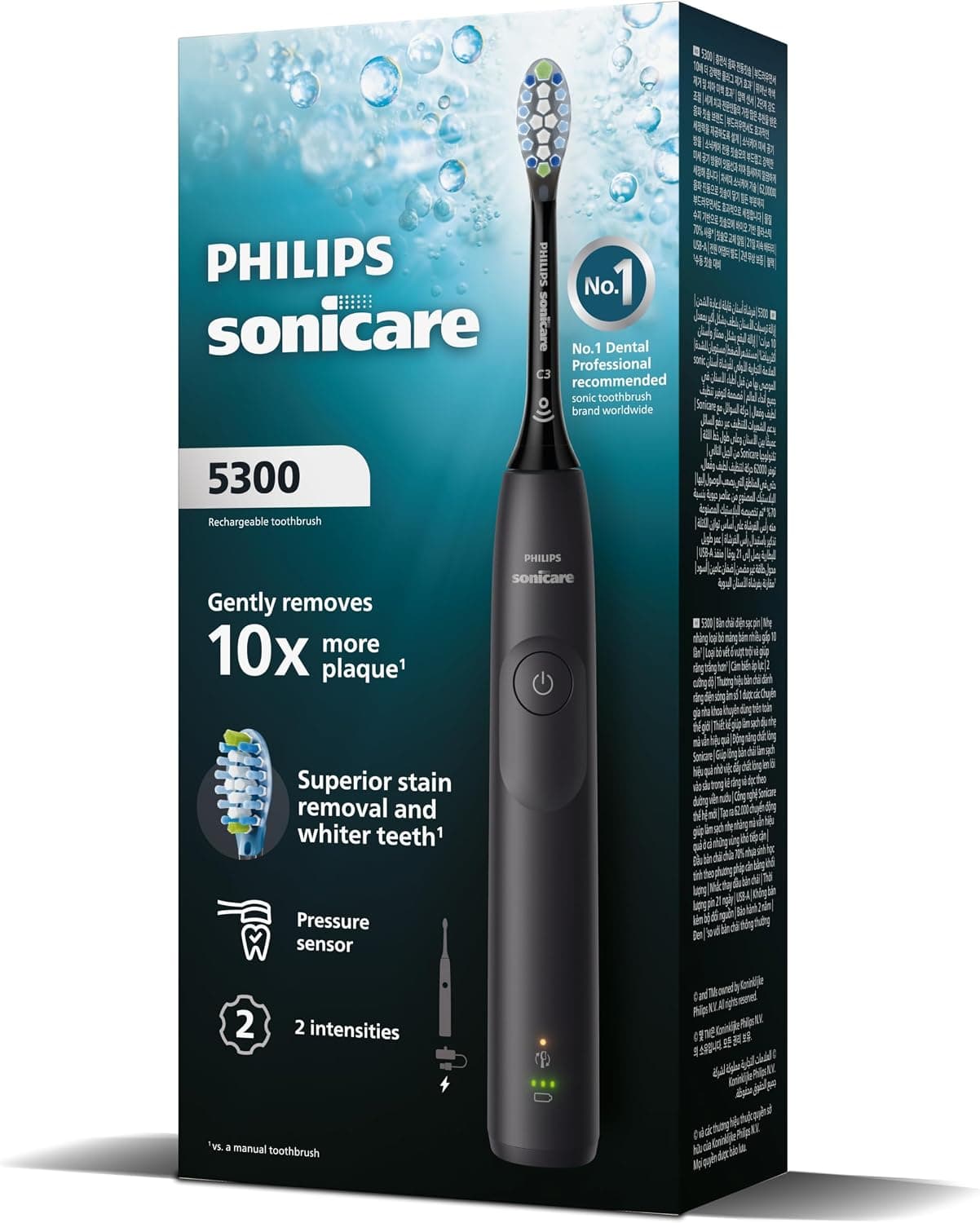 مسواک برقی PHILIPS Sonicare 5300 مشکی مدل HX7101/05 مسواک برقی PHILIPS Sonicare 5300 مشکی مدل HX7101/05