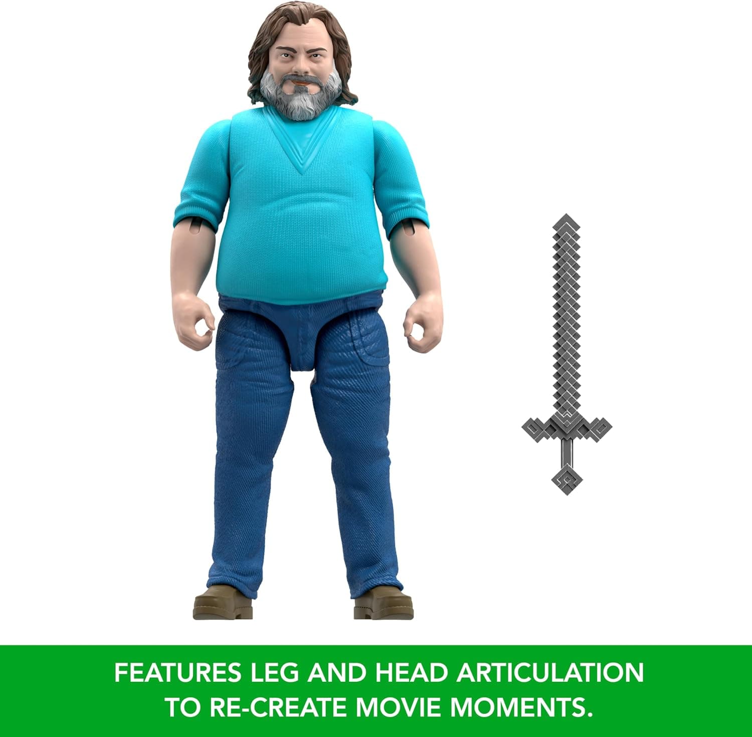 فیگور Mattel Minecraft بزرگ فیلم مدل Steve فیگور Mattel Minecraft بزرگ فیلم مدل Steve