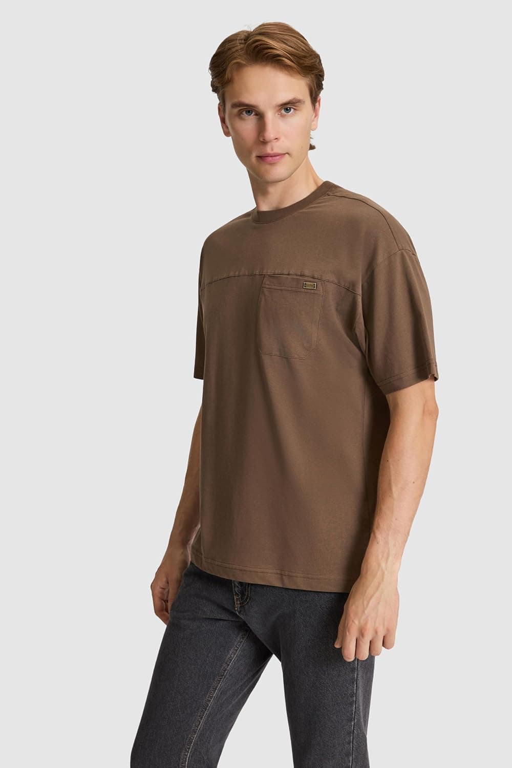 تیشرت مردانه U.S. POLO ASSN. یقه گرد فیت راحت رنگ سنگی مدل VR049 تیشرت مردانه U.S. POLO ASSN. یقه گرد فیت راحت رنگ سنگی مدل VR049