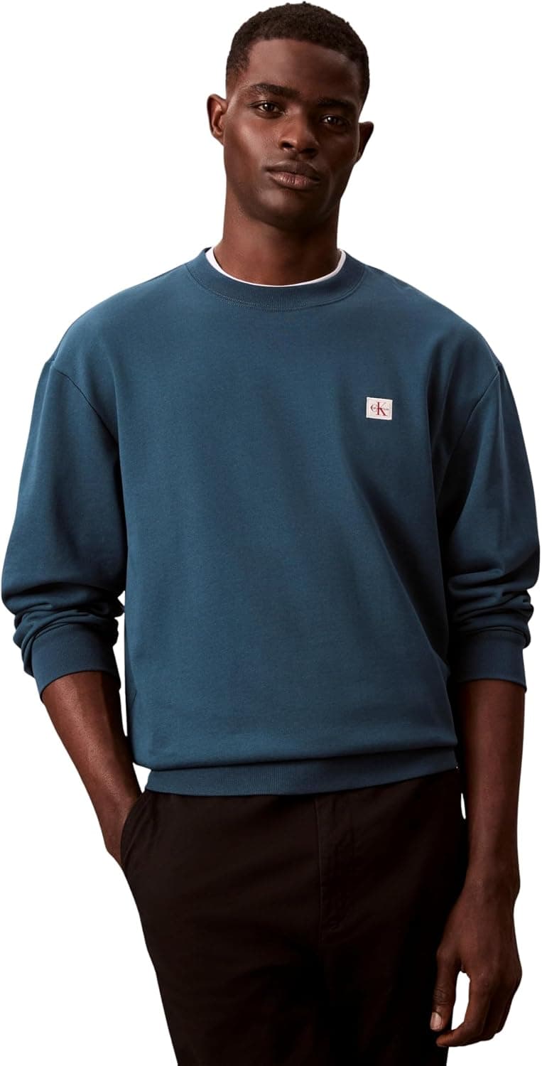 سوئیشرت مردانه Calvin Klein یقه گرد آرمدار 350Terry مدل LV04RC273GUB1 سوئیشرت مردانه Calvin Klein یقه گرد آرمدار 350Terry مدل LV04RC273GUB1