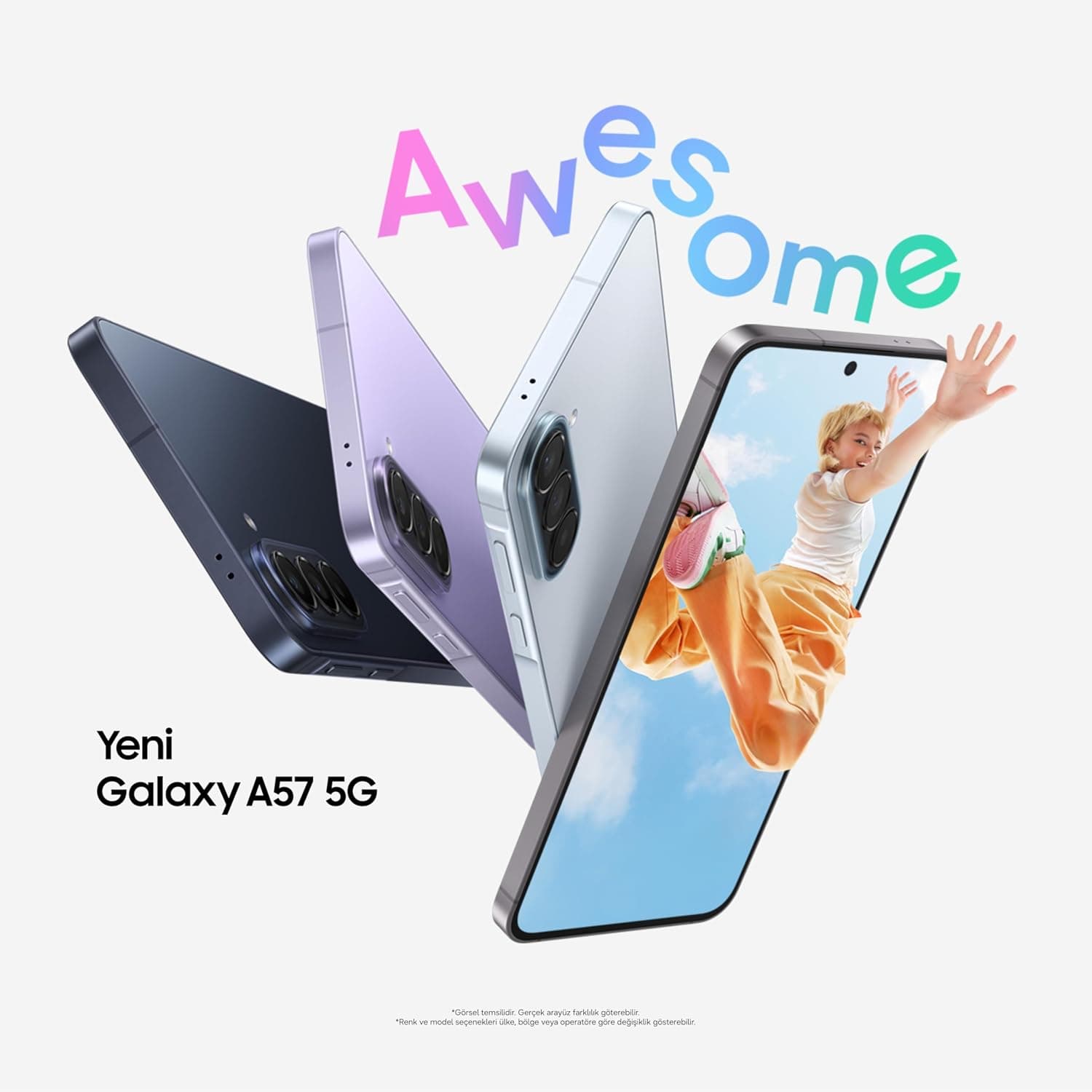 گوشی هوشمند Samsung Galaxy A57 5G اندرویدی با حافظه 256GB و RAM 8GB، سرمهای، دوربین سهگانه مدل Galaxy A57 5G گوشی هوشمند Samsung Galaxy A57 5G اندرویدی با حافظه 256GB و RAM 8GB، سرمهای، دوربین سهگانه مدل Galaxy A57 5G