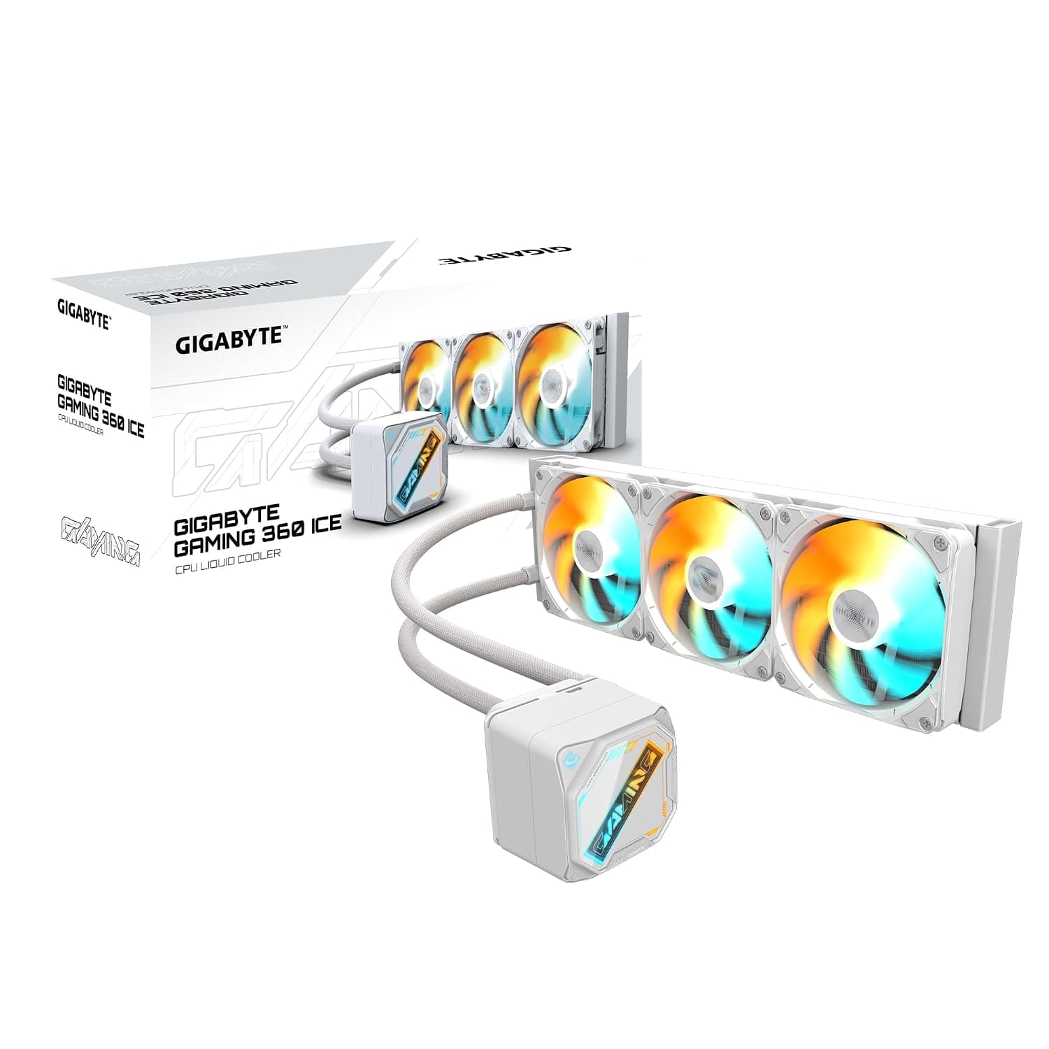 خنککننده مایع 360mm GIGABYTE AORUS WATERFORCE مدل GME 360I با RGB LED خنککننده مایع 360mm GIGABYTE AORUS WATERFORCE مدل GME 360I با RGB LED
