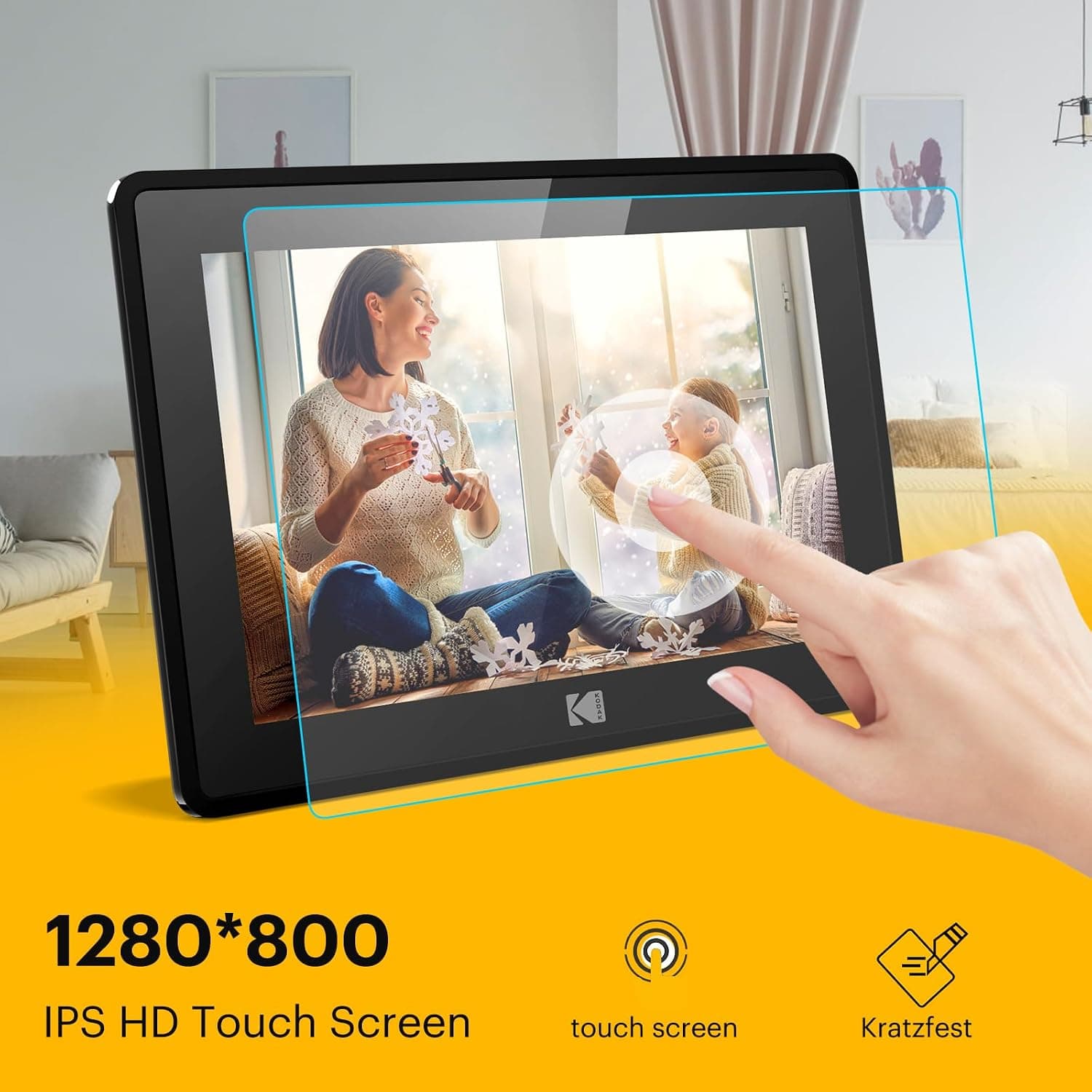 قاب عکس دیجیتال KODAK 10.1 اینچ WiFi لمسی IPS حافظه 16GB مشکی قاب عکس دیجیتال KODAK 10.1 اینچ WiFi لمسی IPS حافظه 16GB مشکی