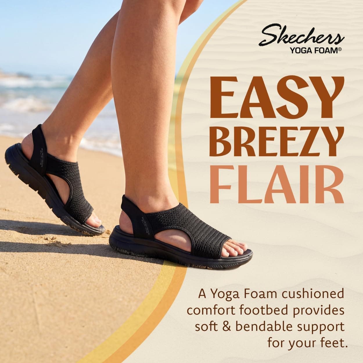 صندل ورزشی زنانه Skechers Summits مدل Sweetly Evolved صندل ورزشی زنانه Skechers Summits مدل Sweetly Evolved