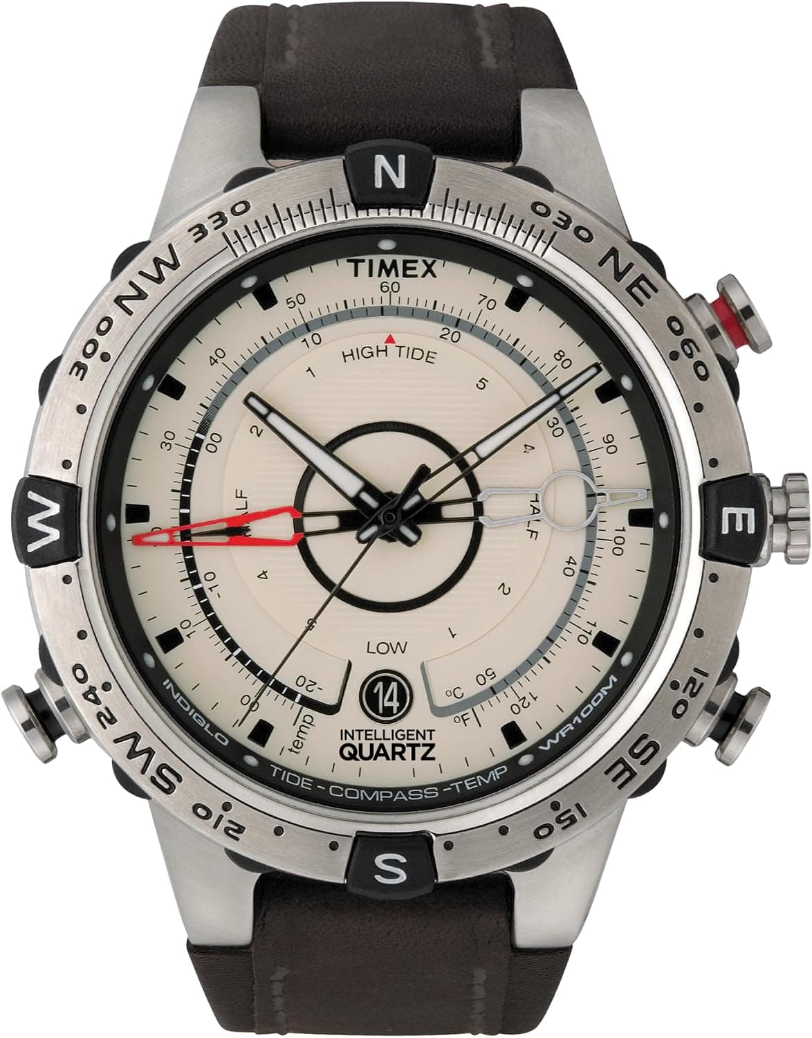 ساعت مچی مردانه Timex کوارتز آنالوگ Tide/Temp/Compass ساعت مچی مردانه Timex کوارتز آنالوگ Tide/Temp/Compass