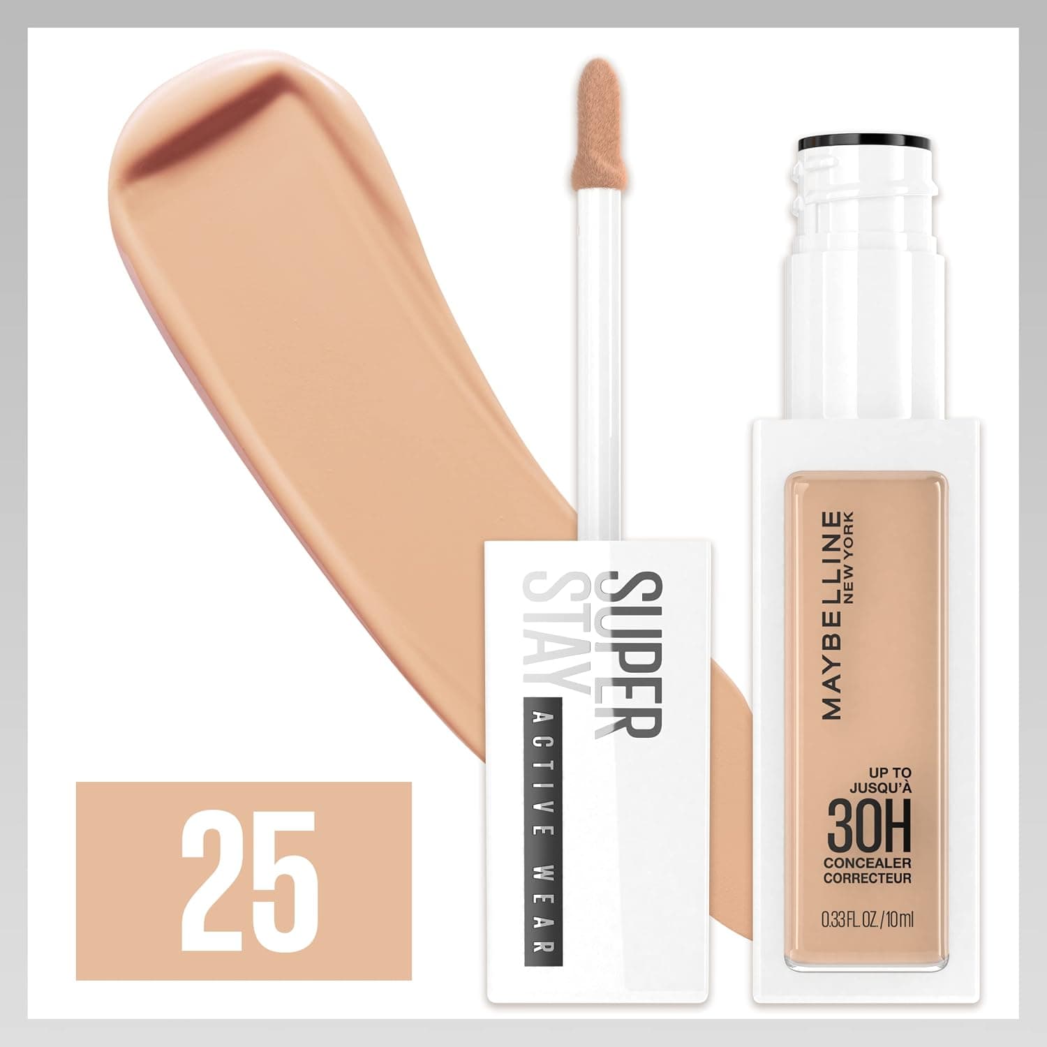 کانسیلر مایع MAYBELLINE Super Stay با پوشش کامل، ماندگاری 30 ساعته، ضدانتقال، مات طبیعی، بدون چربی، شماره 25 کانسیلر مایع MAYBELLINE Super Stay با پوشش کامل، ماندگاری 30 ساعته، ضدانتقال، مات طبیعی، بدون چربی، شماره 25