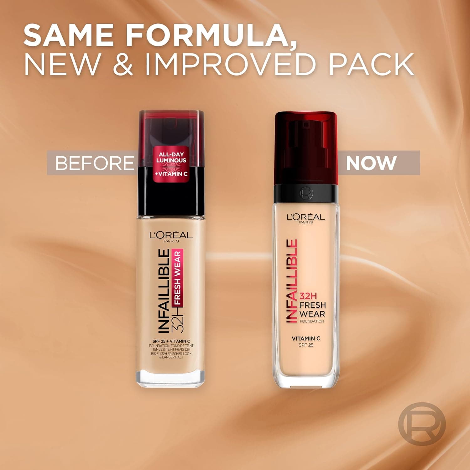 کرمپودر L'Oreal Paris Infallible Freshwear با ماندگاری 32 ساعته شماره 015 Porcelaine کرمپودر L'Oreal Paris Infallible Freshwear با ماندگاری 32 ساعته شماره 015 Porcelaine