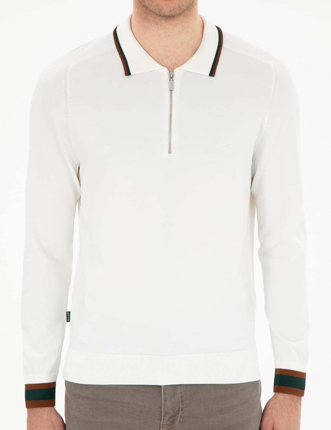 پلیور مردانه Pierre Cardin به رنگ اکرو مدل 50296452-VR019 پلیور مردانه Pierre Cardin به رنگ اکرو مدل 50296452-VR019