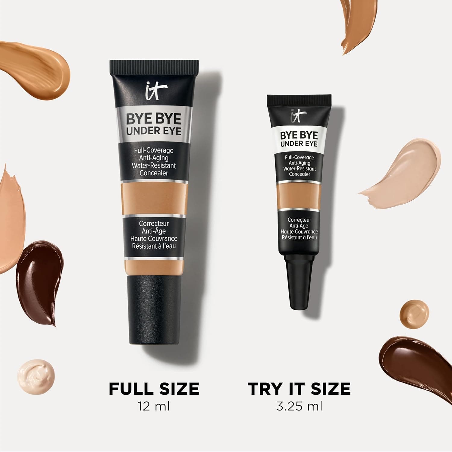 کانسیلر It Cosmetics Bye Bye Under Eye پوشاننده ضدچروک ضدآب 0.4 oz بژ روشن 14.5 کانسیلر It Cosmetics Bye Bye Under Eye پوشاننده ضدچروک ضدآب 0.4 oz بژ روشن 14.5