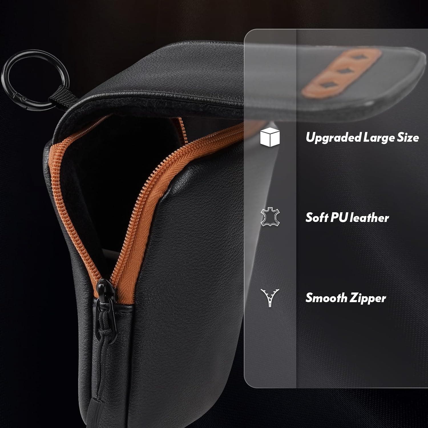 کیف حمل مسافتیاب گلف LZFAN چرمی ضدآب مناسب Bushnell و Callaway با بستهشدن مغناطیسی کیف حمل مسافتیاب گلف LZFAN چرمی ضدآب مناسب Bushnell و Callaway با بستهشدن مغناطیسی