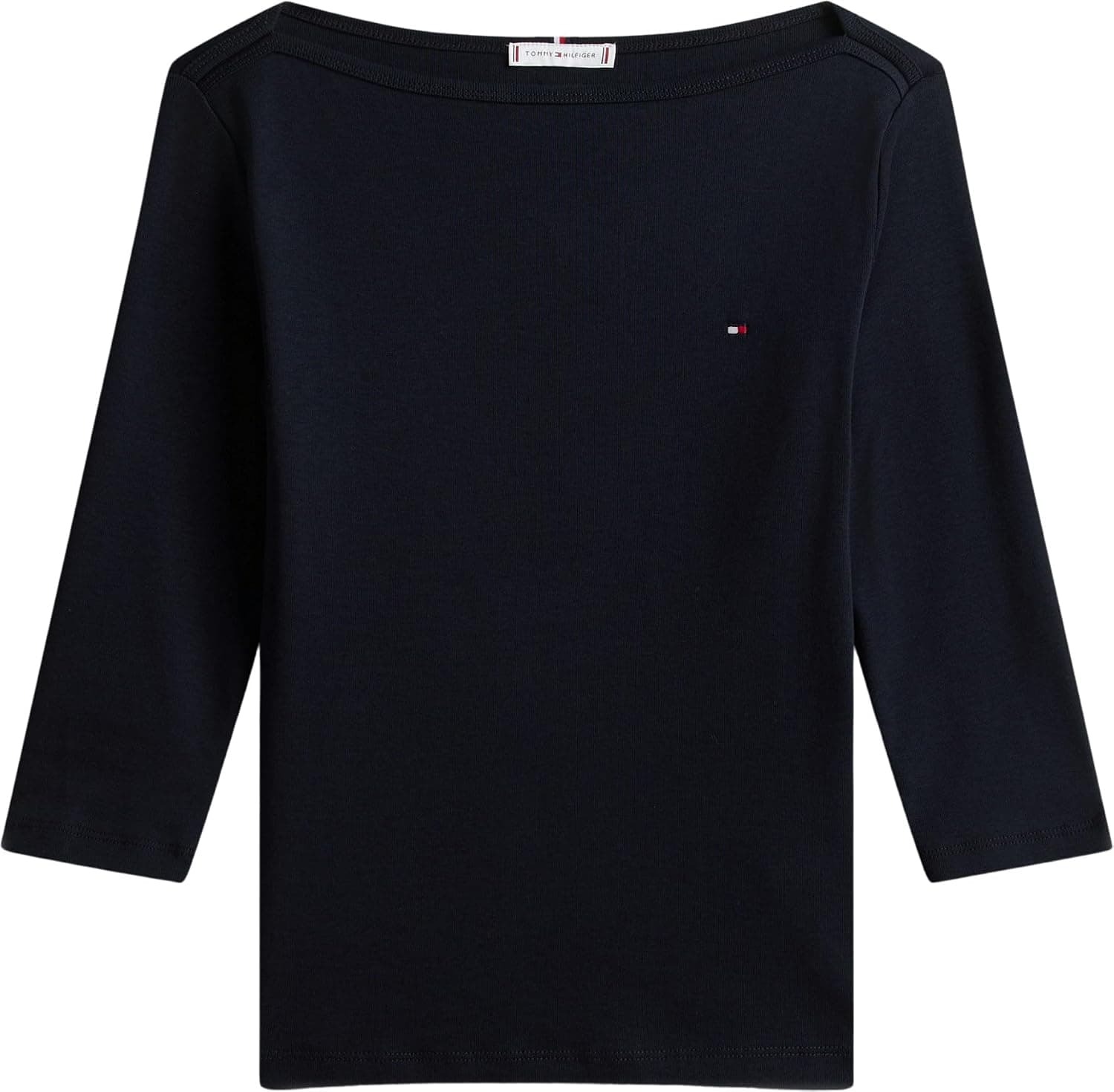 پیراهن زنانه Tommy Hilfiger یقه قایقی آستین سهربع فیت باریک مدل CODY پیراهن زنانه Tommy Hilfiger یقه قایقی آستین سهربع فیت باریک مدل CODY