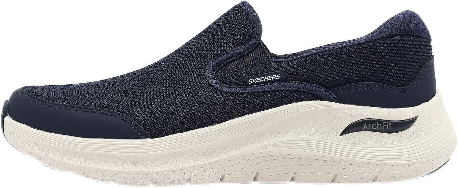 کفش ورزشی پیادهروی مردانه Skechers مدل ARCH FIT 2.0-VALLO سرمهای کفش ورزشی پیادهروی مردانه Skechers مدل ARCH FIT 2.0-VALLO سرمهای