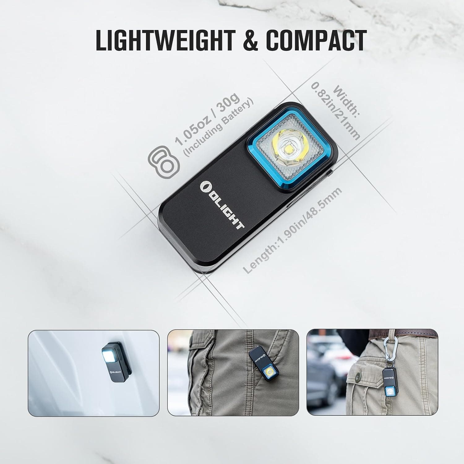 چراغقوه LED OLIGHT با نور قرمز و گیره، شارژی USB-C، 300 Lumen، مدل Oclip Mini چراغقوه LED OLIGHT با نور قرمز و گیره، شارژی USB-C، 300 Lumen، مدل Oclip Mini