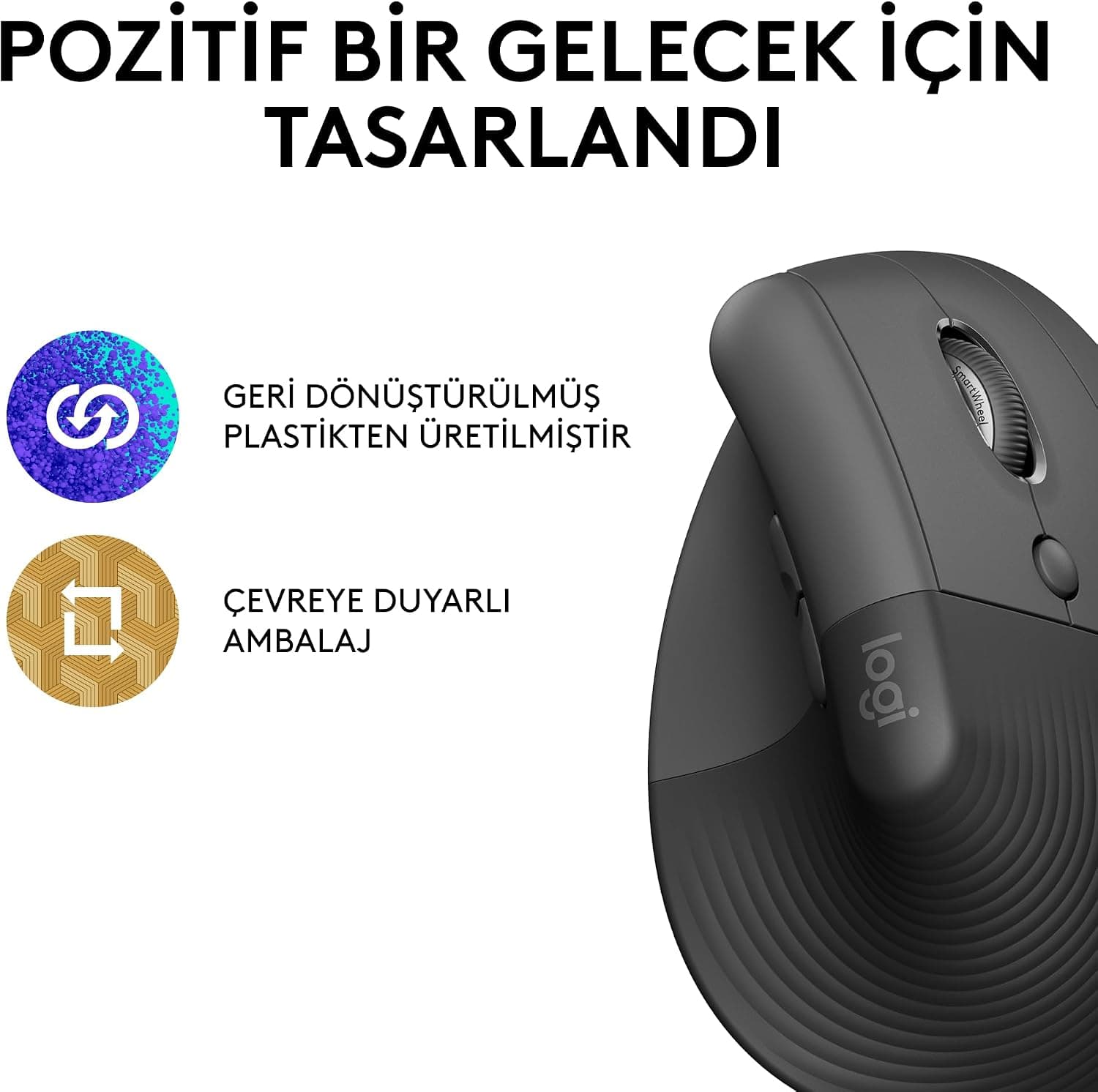 موس عمودی ارگونومیک بیسیم Logitech Lift برای دستهای کوچک و متوسط، 57°، 4000 DPI، مشکی موس عمودی ارگونومیک بیسیم Logitech Lift برای دستهای کوچک و متوسط، 57°، 4000 DPI، مشکی