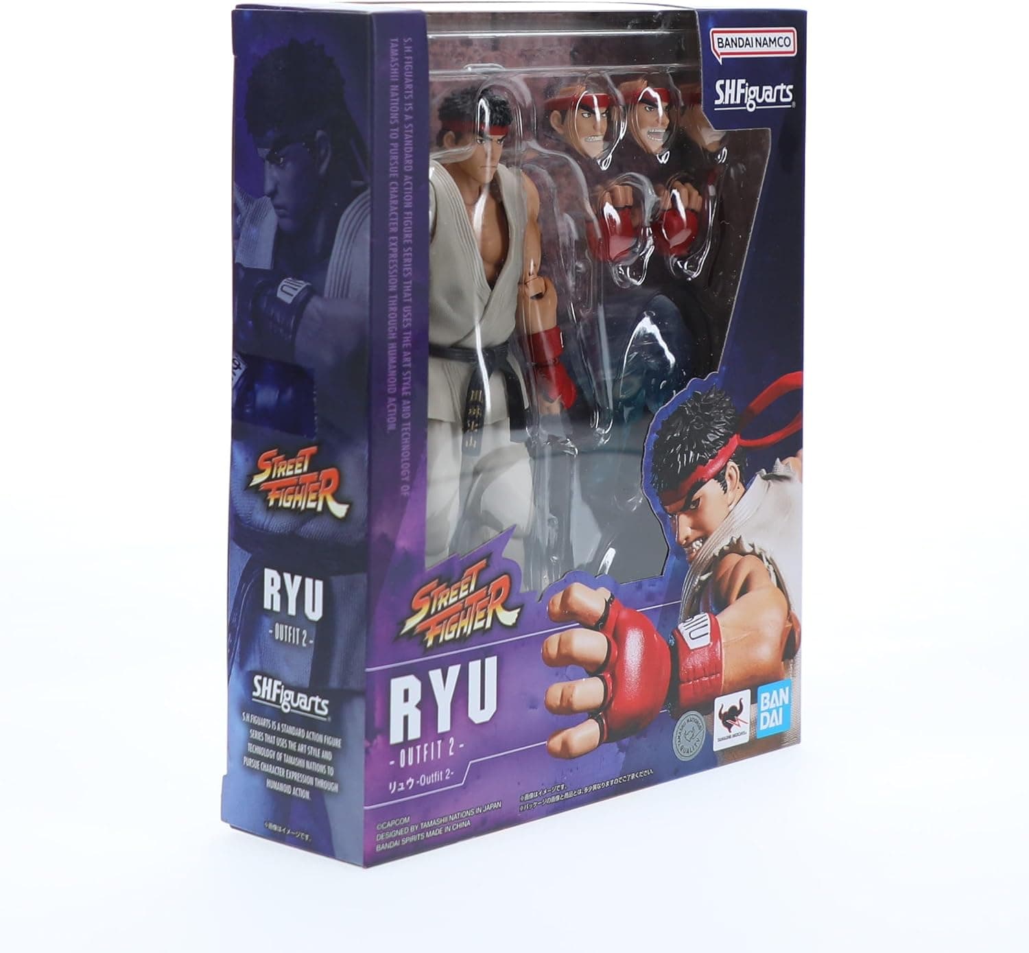 فیگور اکشن Ryu از Street Fighter برند TAMASHII NATIONS با لباس Outfit 2 سری S.H.Figuarts فیگور اکشن Ryu از Street Fighter برند TAMASHII NATIONS با لباس Outfit 2 سری S.H.Figuarts