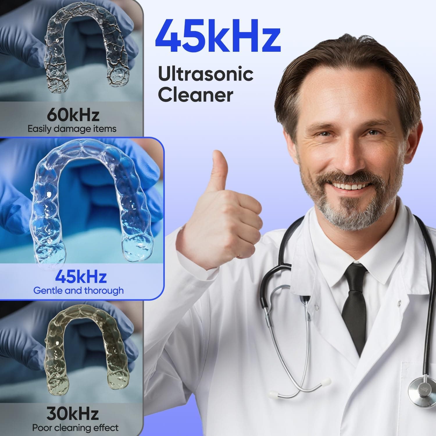 دستگاه شستوشوی ریتینر MySmile اولتراسونیک با نور UV و تایمر دیجیتال مدل MS100 دستگاه شستوشوی ریتینر MySmile اولتراسونیک با نور UV و تایمر دیجیتال مدل MS100