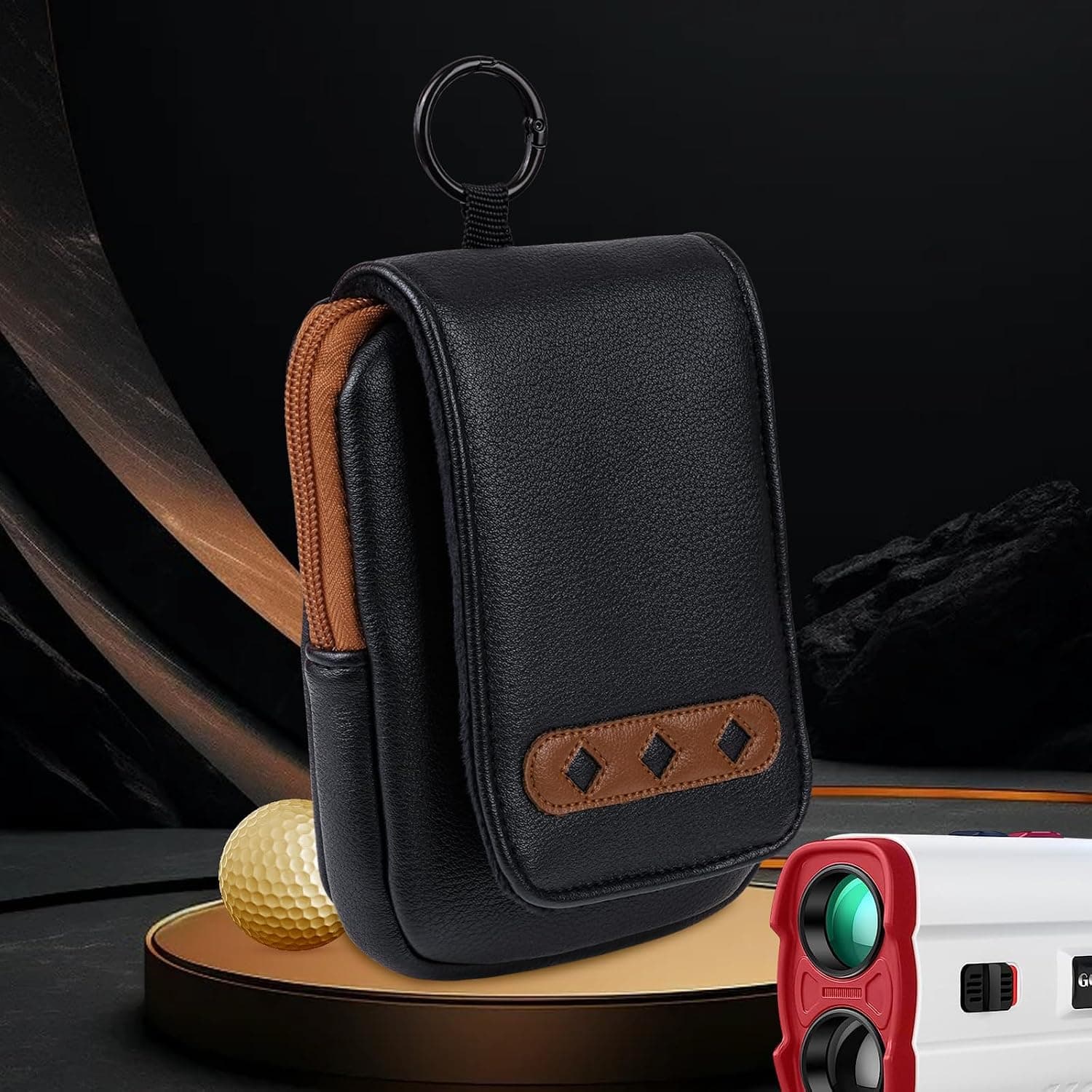 کیف حمل مسافتیاب گلف LZFAN چرمی ضدآب مناسب Bushnell و Callaway با بستهشدن مغناطیسی کیف حمل مسافتیاب گلف LZFAN چرمی ضدآب مناسب Bushnell و Callaway با بستهشدن مغناطیسی