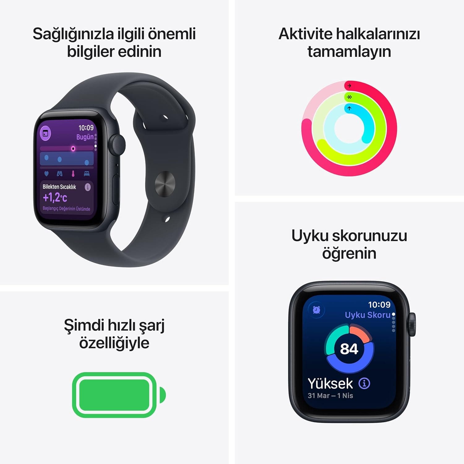 ساعت هوشمند Apple Watch SE 3 GPS 40 mm با بدنه آلومینیومی ستارهای روشن و بند اسپرت S/M ساعت هوشمند Apple Watch SE 3 GPS 40 mm با بدنه آلومینیومی ستارهای روشن و بند اسپرت S/M
