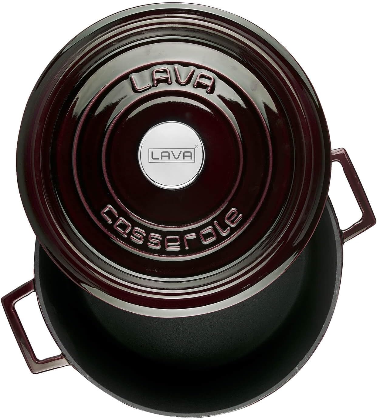 قابلمه چدنی چندمنظوره LAVA Metal گرد 28 cm بنفش ماجولیکا قابلمه چدنی چندمنظوره LAVA Metal گرد 28 cm بنفش ماجولیکا