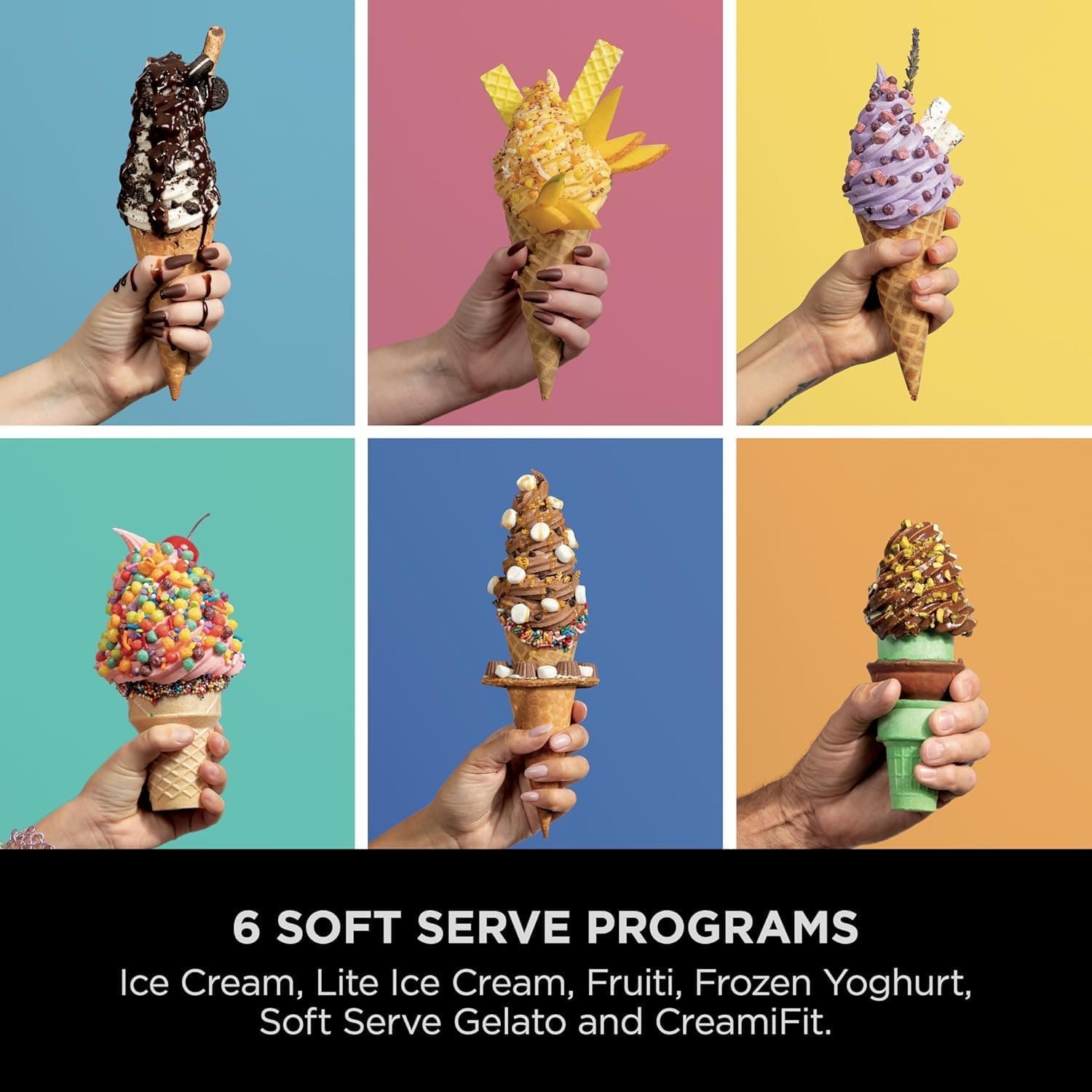 دستگاه بستنیساز NINJA CREAMi Scoop and Swirl دو ظرف ۱۳ عملکرد رنگ طلایی سنگی مدل NC701UKSTGD دستگاه بستنیساز NINJA CREAMi Scoop and Swirl دو ظرف ۱۳ عملکرد رنگ طلایی سنگی مدل NC701UKSTGD