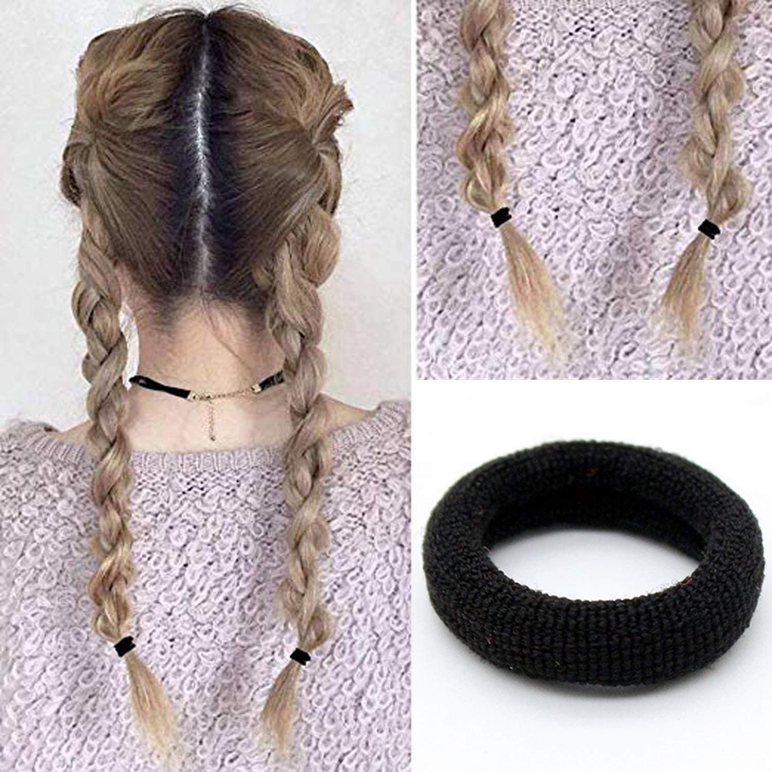 کش مو دخترانه IVYRISE نوزاد و نوپا کشسان سایز کوچک چندرنگ 100 Pcs کش مو دخترانه IVYRISE نوزاد و نوپا کشسان سایز کوچک چندرنگ 100 Pcs
