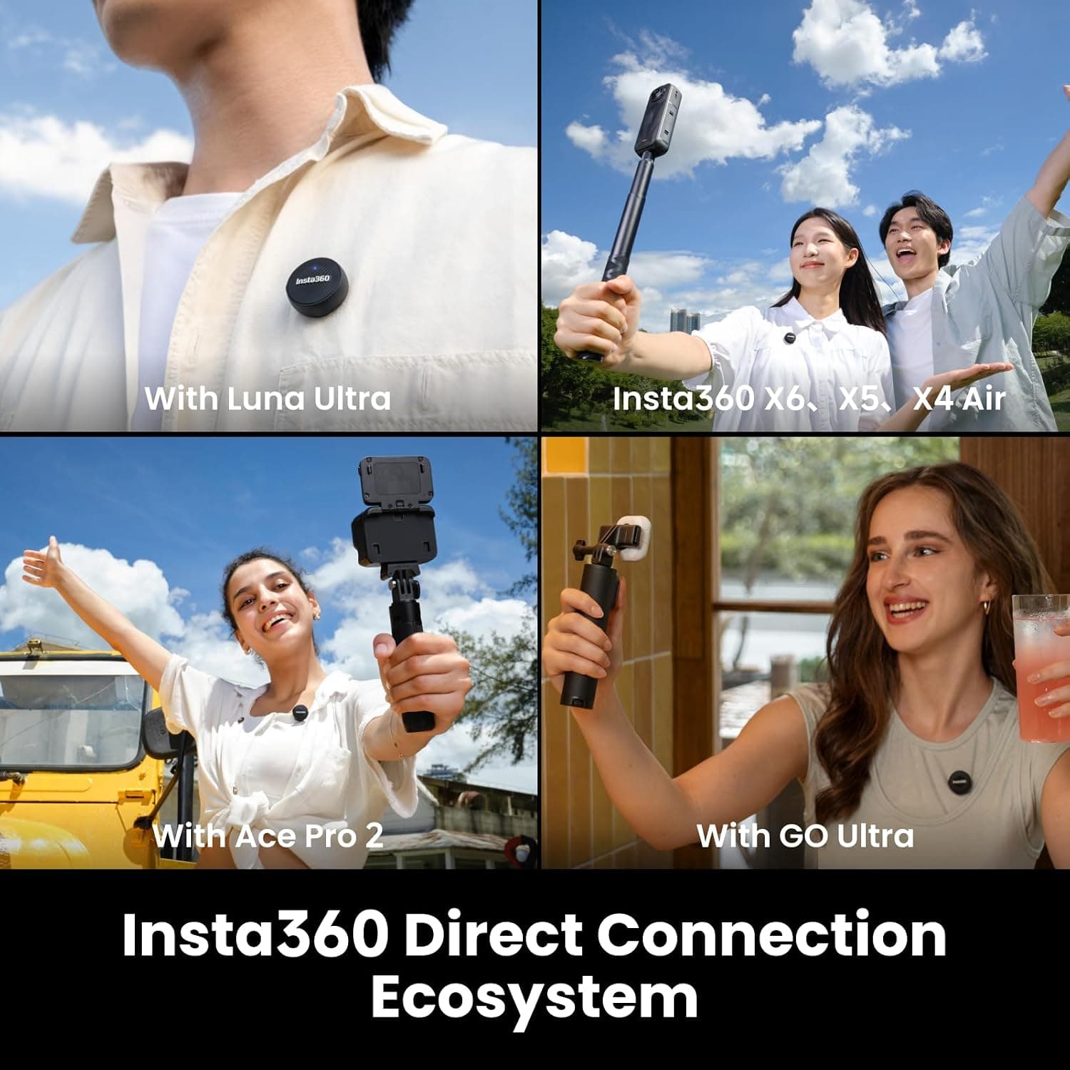 میکروفون یقهای بیسیم فرستنده Insta360 فوقسبک مدل Mic Air میکروفون یقهای بیسیم فرستنده Insta360 فوقسبک مدل Mic Air