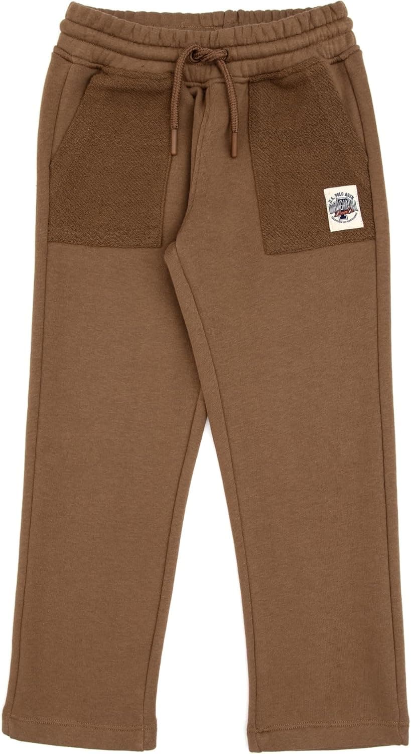 شلوار گرمکن پسرانه U.S. Polo Assn. خاکی مدل 50316468-VR027 شلوار گرمکن پسرانه U.S. Polo Assn. خاکی مدل 50316468-VR027