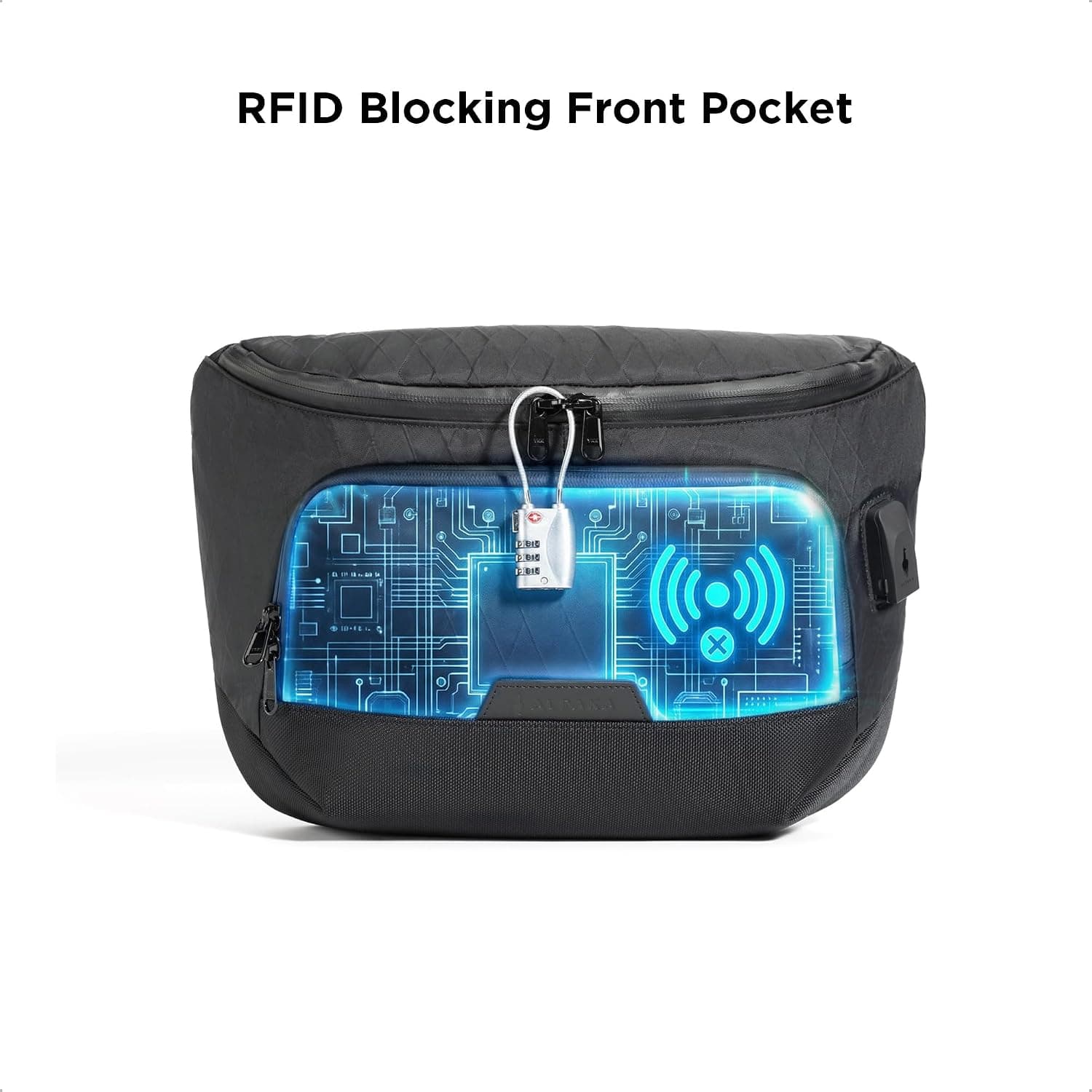 کیف لپتاپ اسلینگ مردانه ALPAKA با مسدودسازی RFID، سگک Maglockz، زیپهای قفلشونده و درگاه USB خارجی 8L مدل Bravo Sling Max کیف لپتاپ اسلینگ مردانه ALPAKA با مسدودسازی RFID، سگک Maglockz، زیپهای قفلشونده و درگاه USB خارجی 8L مدل Bravo Sling Max