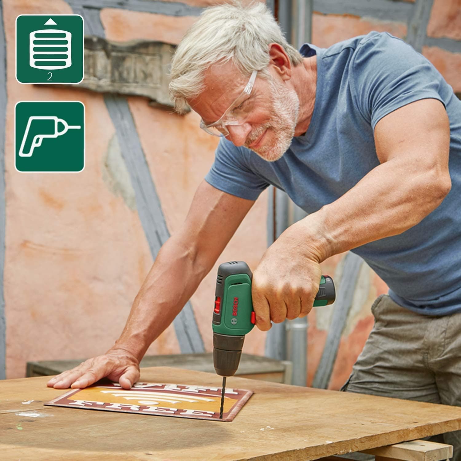 دریل پیچگوشتی شارژی Bosch 12 ولتی با باتری 2.0 Ah مدل EasyDrill 1200 دریل پیچگوشتی شارژی Bosch 12 ولتی با باتری 2.0 Ah مدل EasyDrill 1200