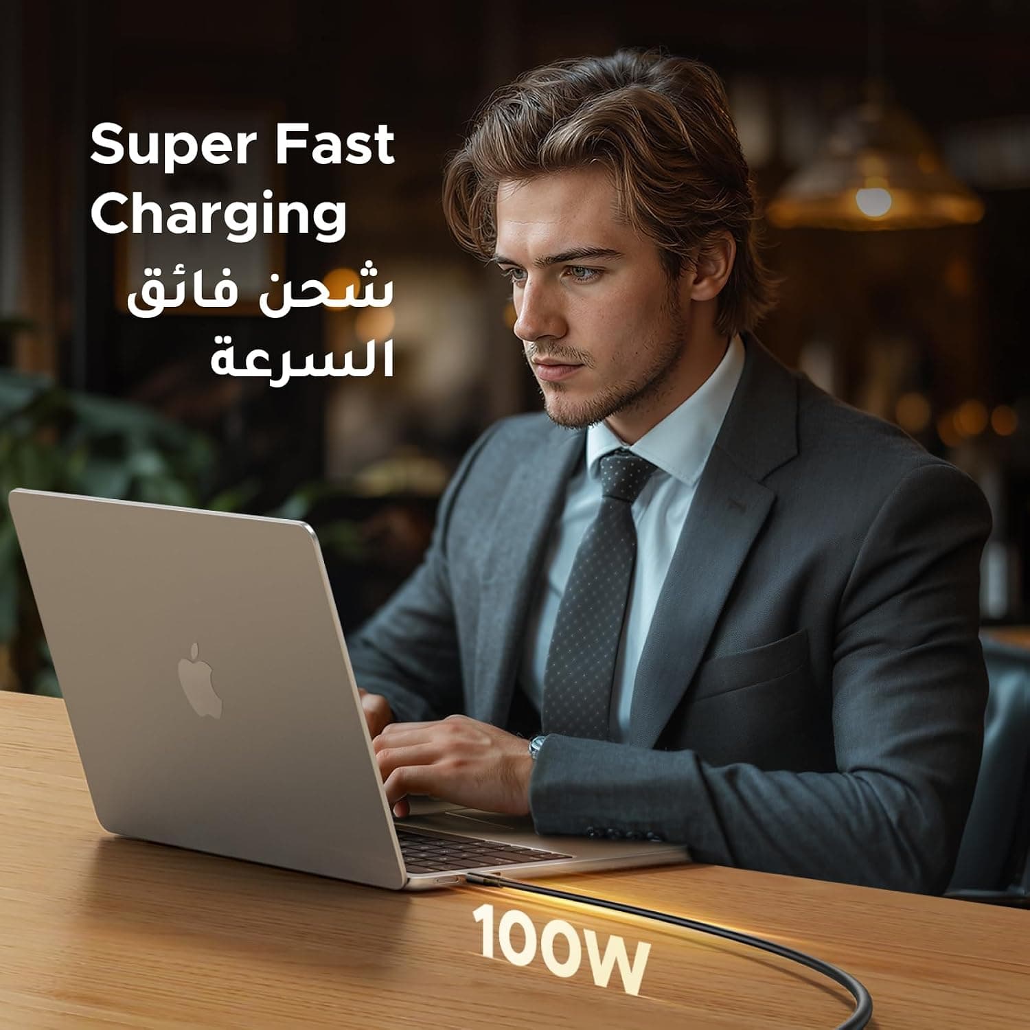 کابل Type C UGREEN شارژ سریع 100W 1M کابل Type C UGREEN شارژ سریع 100W 1M