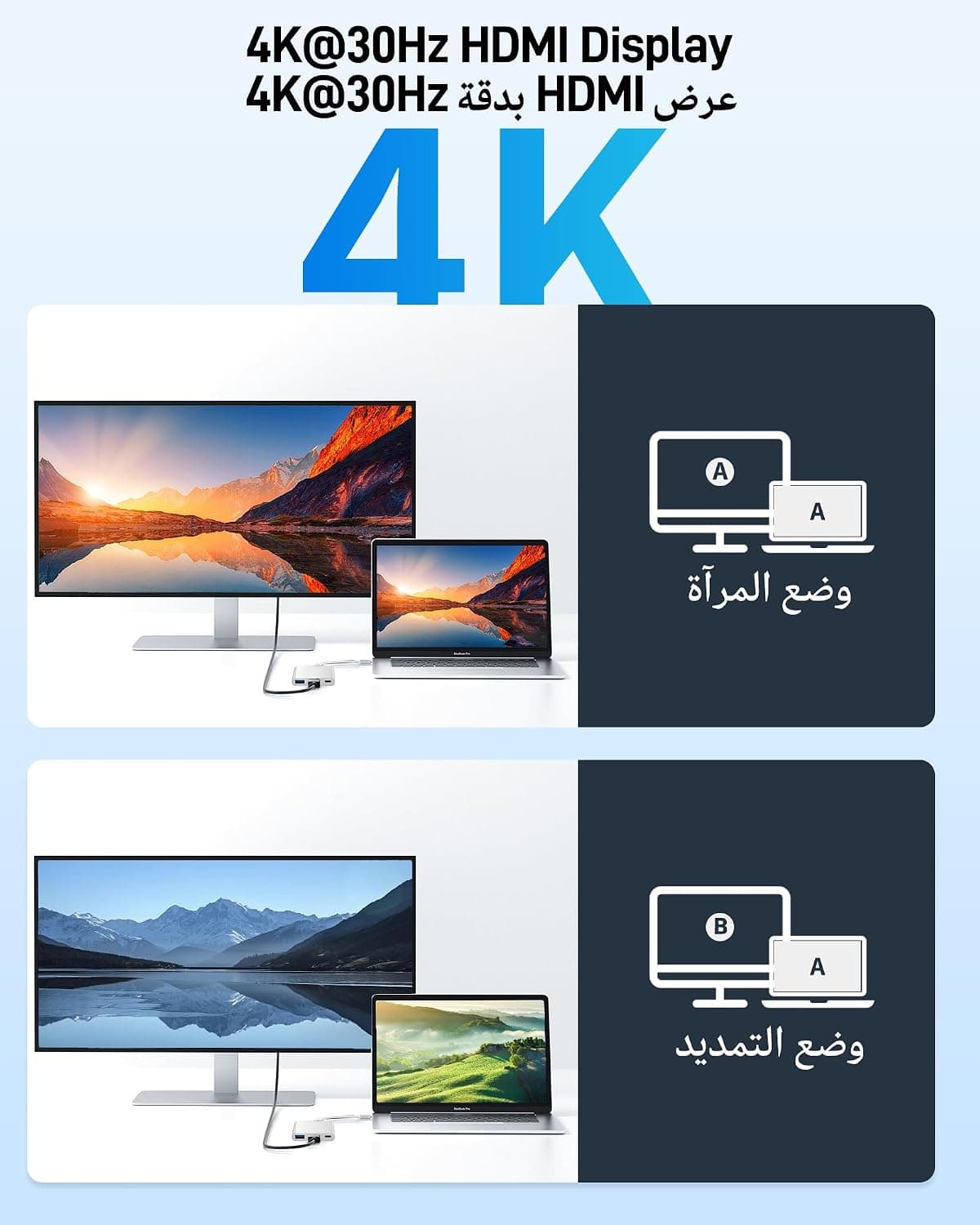 آداپتور Acer مولتیپورت USB-C ۳ در ۱ با HDMI 4K و USB 3.0 آداپتور Acer مولتیپورت USB-C ۳ در ۱ با HDMI 4K و USB 3.0