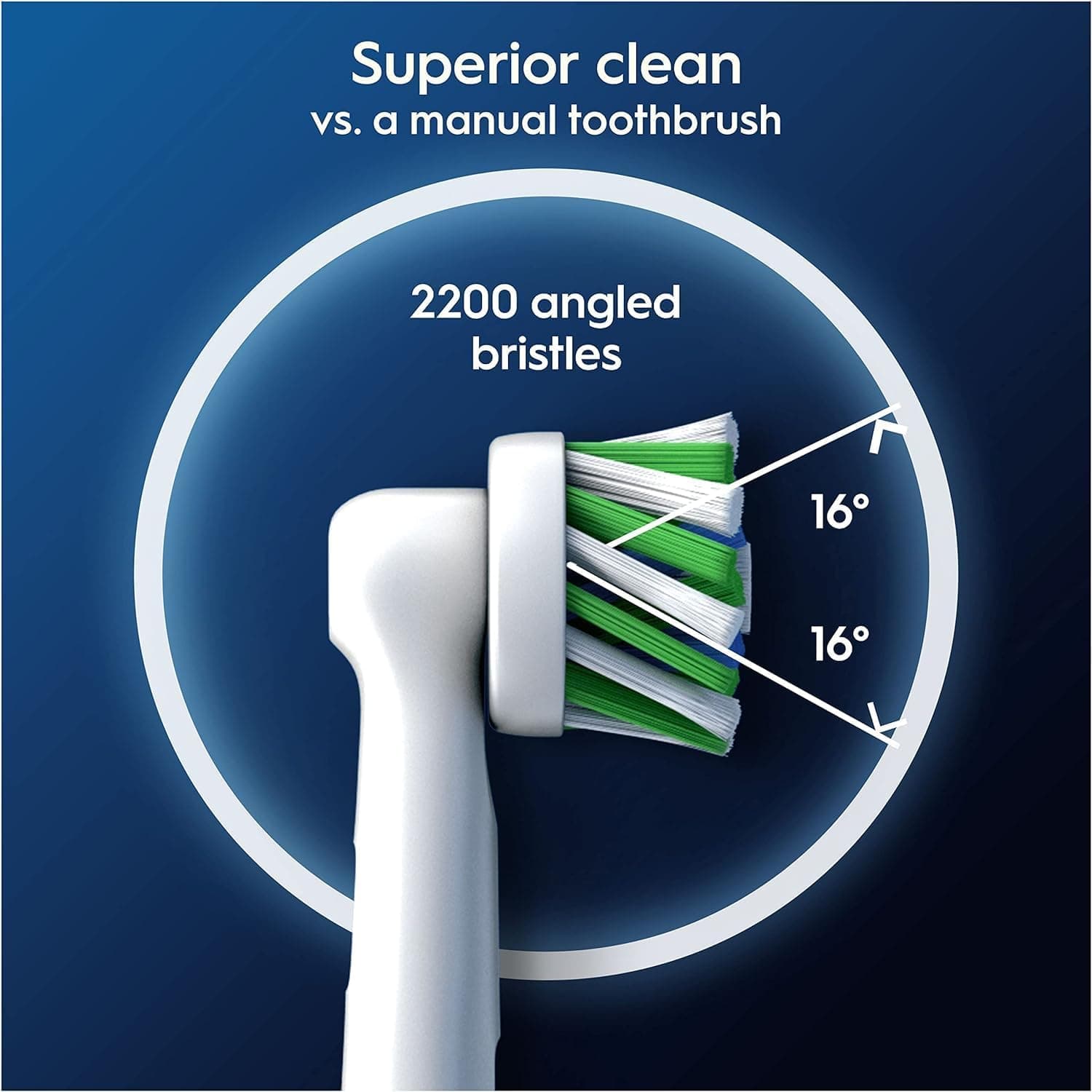 سری یدک مسواک برقی Oral-B مناسب دستههای شارژی با الیاف زاویهدار، بسته 8 عددی سفید سری یدک مسواک برقی Oral-B مناسب دستههای شارژی با الیاف زاویهدار، بسته 8 عددی سفید