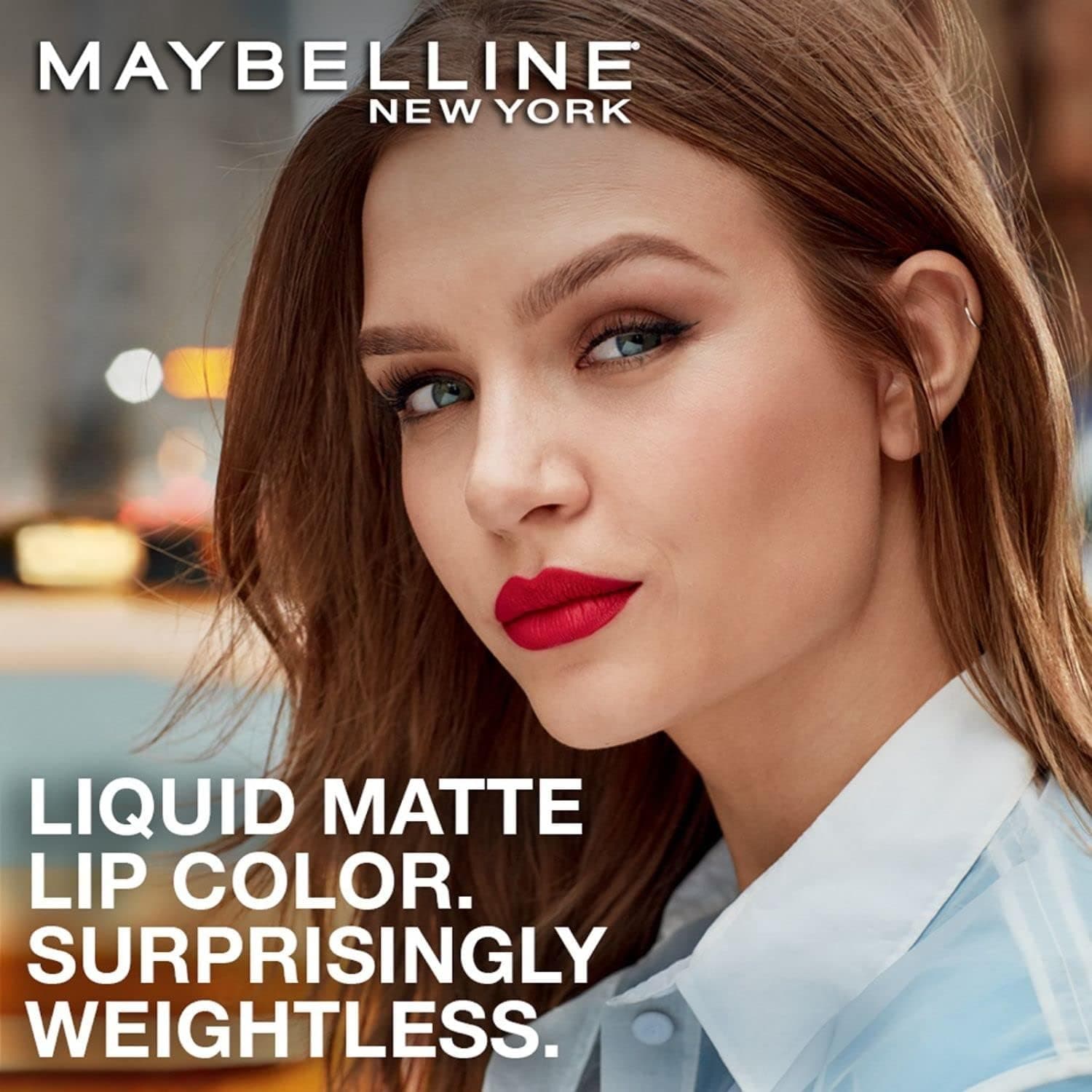 رژ لب مایع مَت Maybelline New York Sensational رنگ 02 شرابی ملایم 7 ml رژ لب مایع مَت Maybelline New York Sensational رنگ 02 شرابی ملایم 7 ml