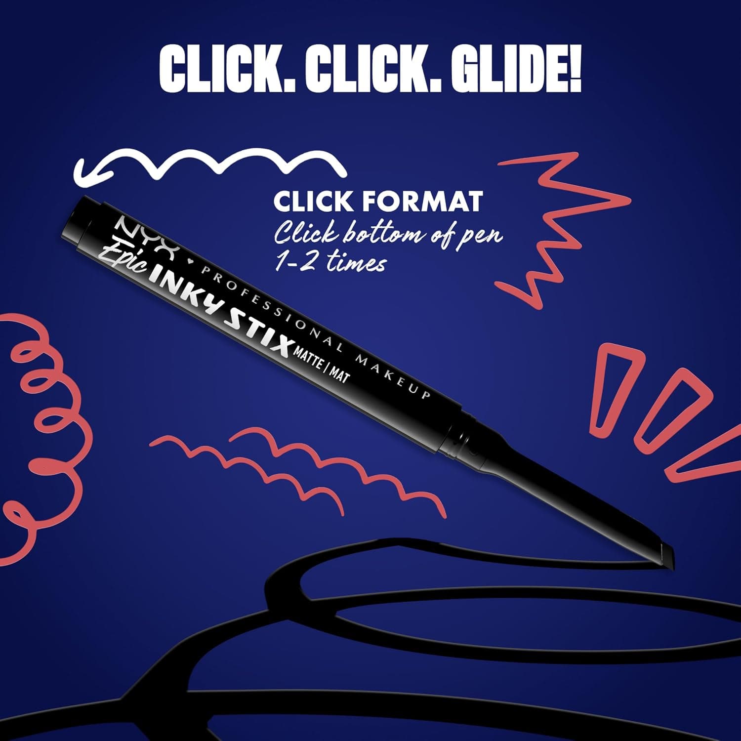 مداد خط چشم ژلی کرمی NYX PROFESSIONAL MAKEUP Epic Inky Stix مشکی مداد خط چشم ژلی کرمی NYX PROFESSIONAL MAKEUP Epic Inky Stix مشکی