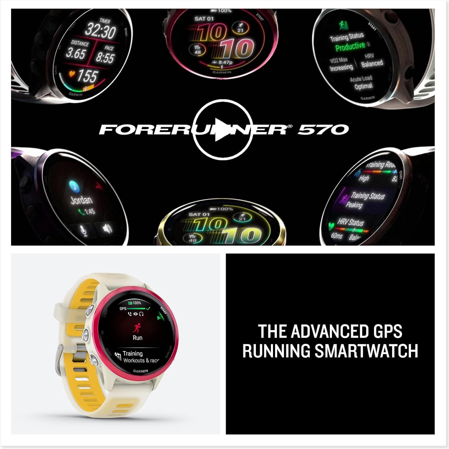 ساعت هوشمند ورزشی Garmin مدل Forerunner 570 42 mm ساعت هوشمند ورزشی Garmin مدل Forerunner 570 42 mm